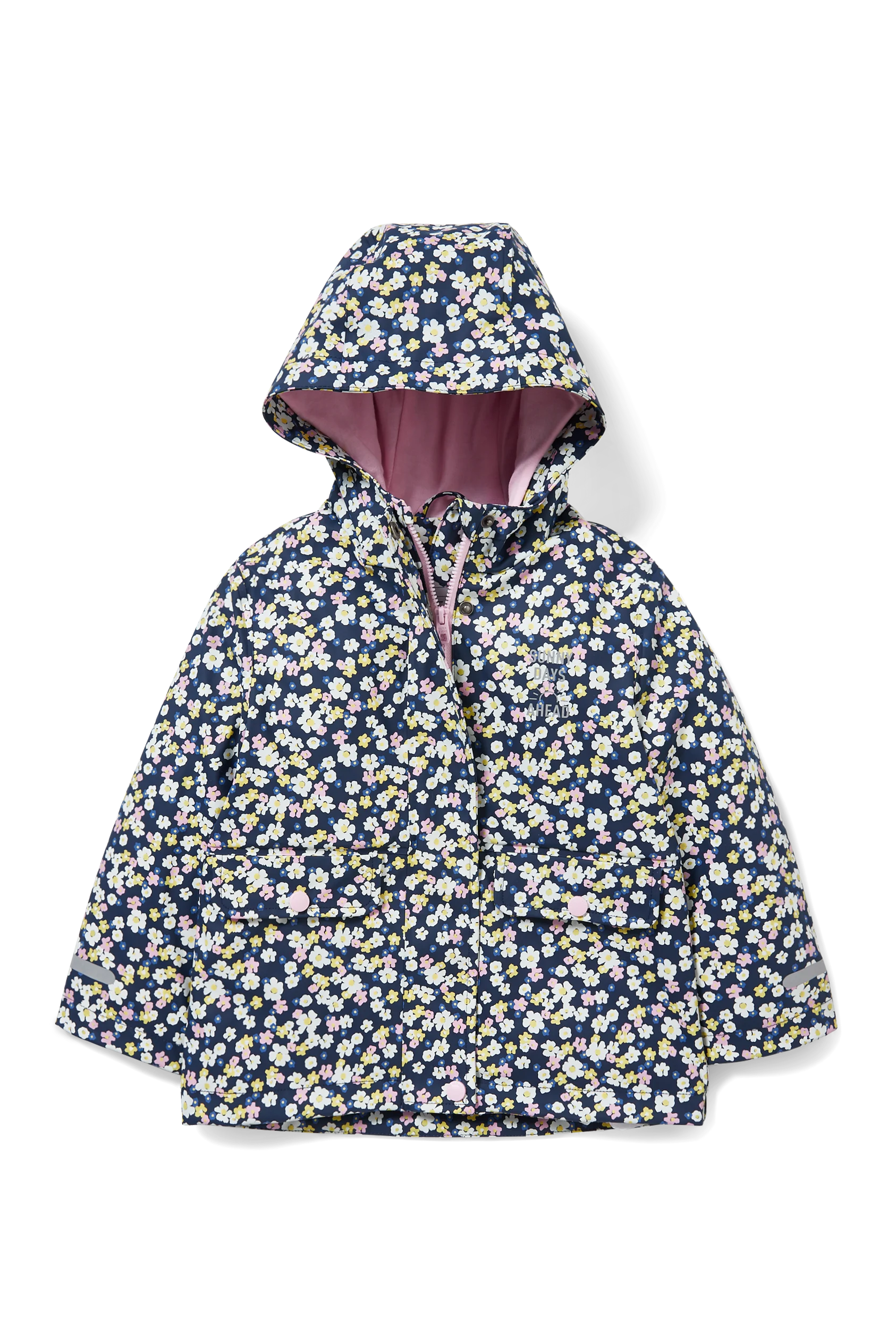 Rain jacket with hood - floral