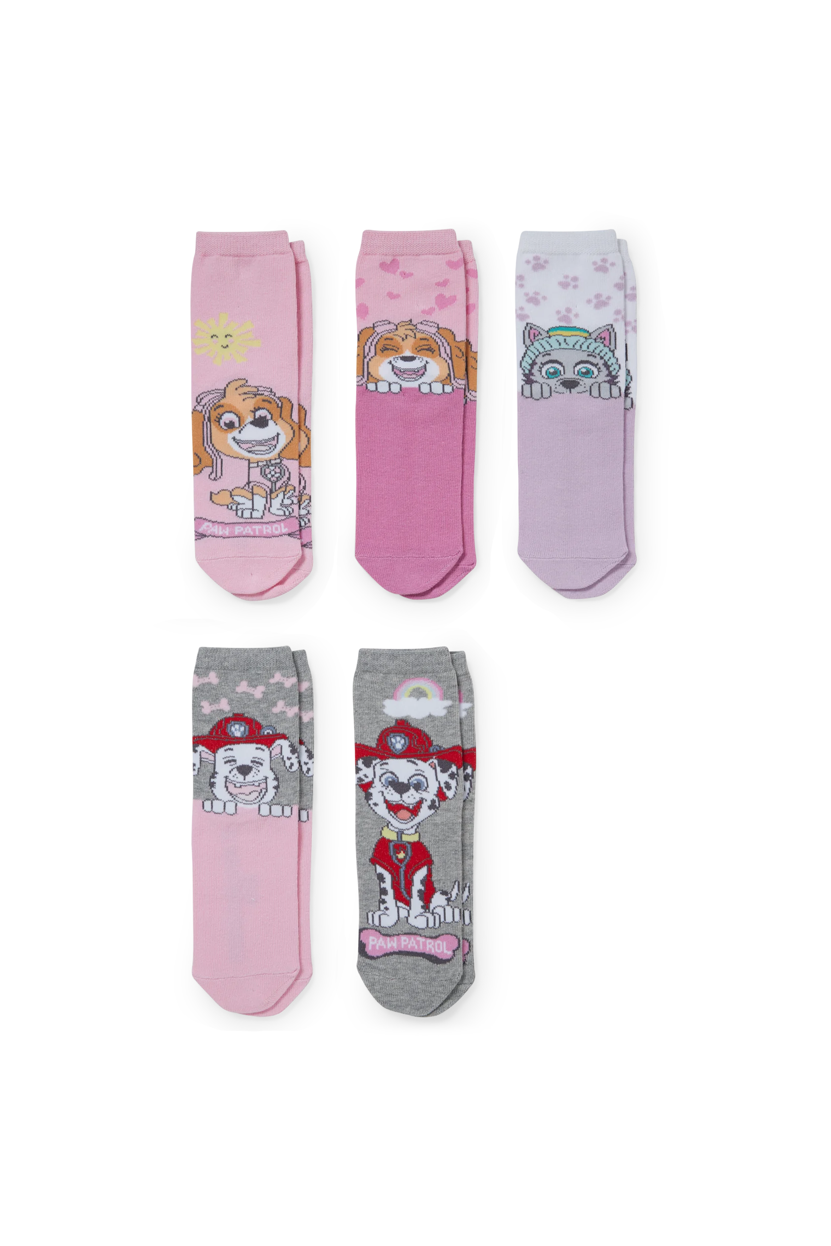 Multipack of 5 - PAW Patrol - socks with motif