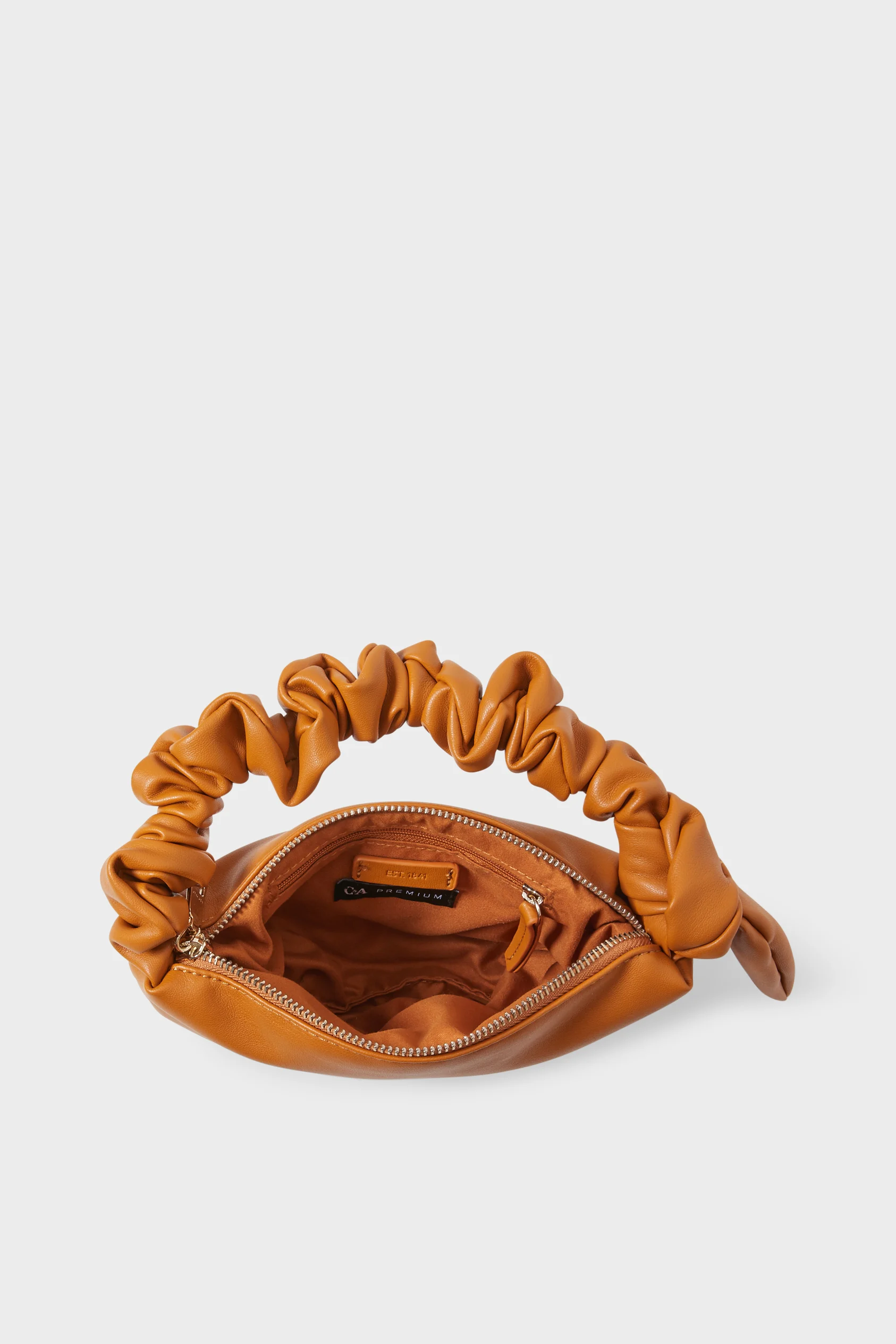 Shoulder bag with knot detail - faux leather