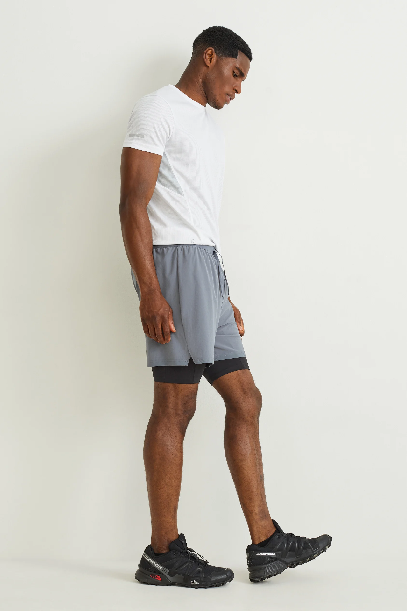 Technical shorts - 4 Way Stretch - 2-in-1 look