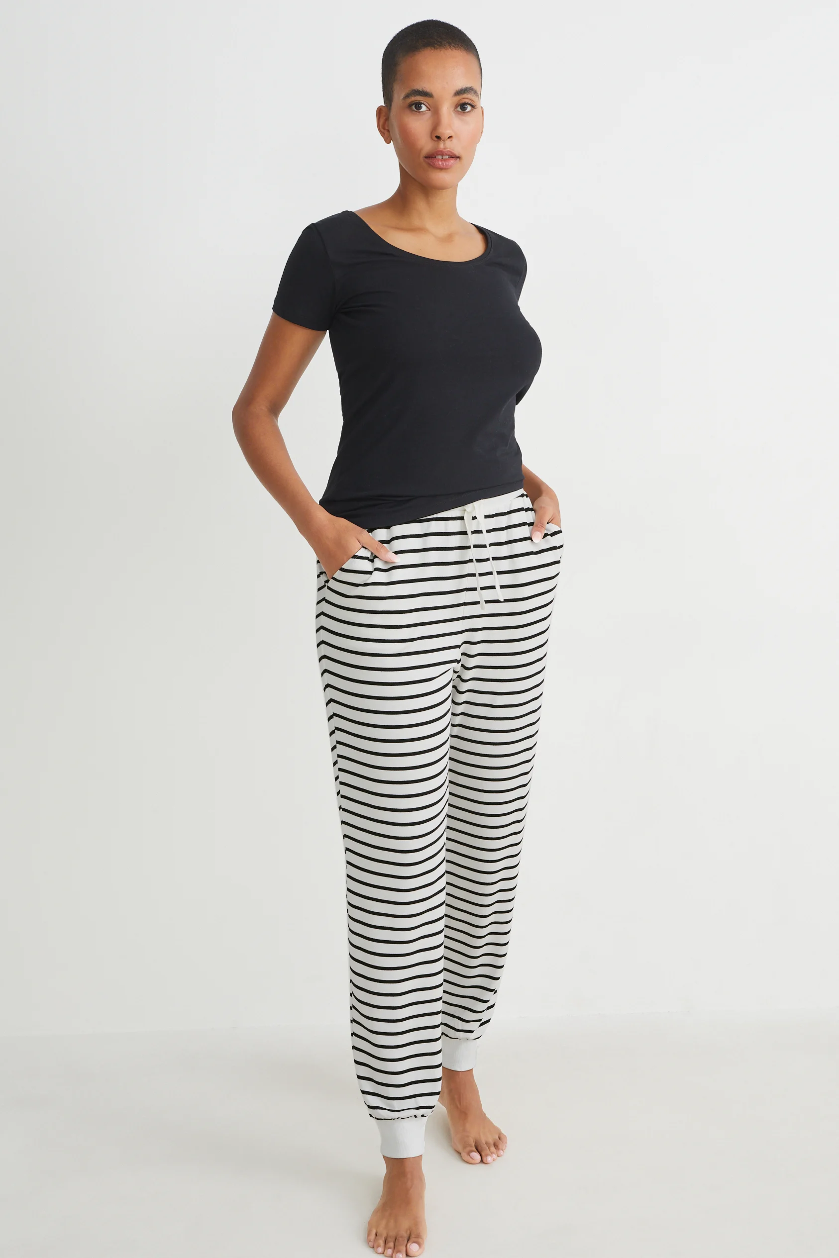 Pyjamahose - gestreift