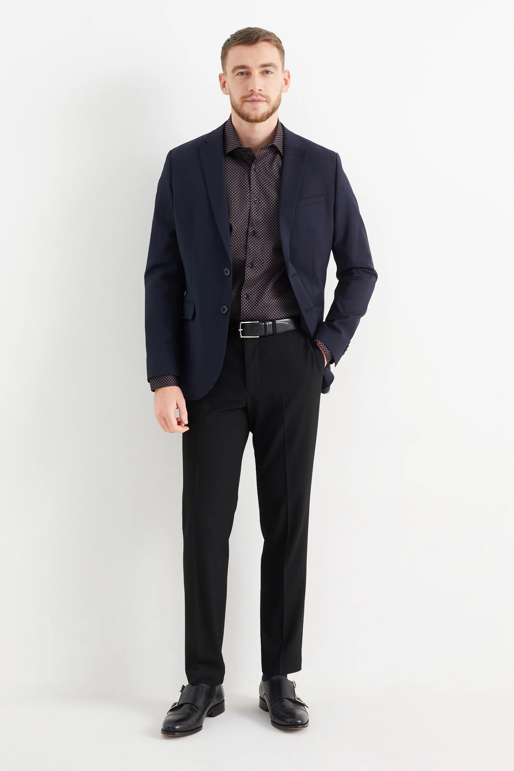 Business shirt - slim fit - kent collar - easy-iron