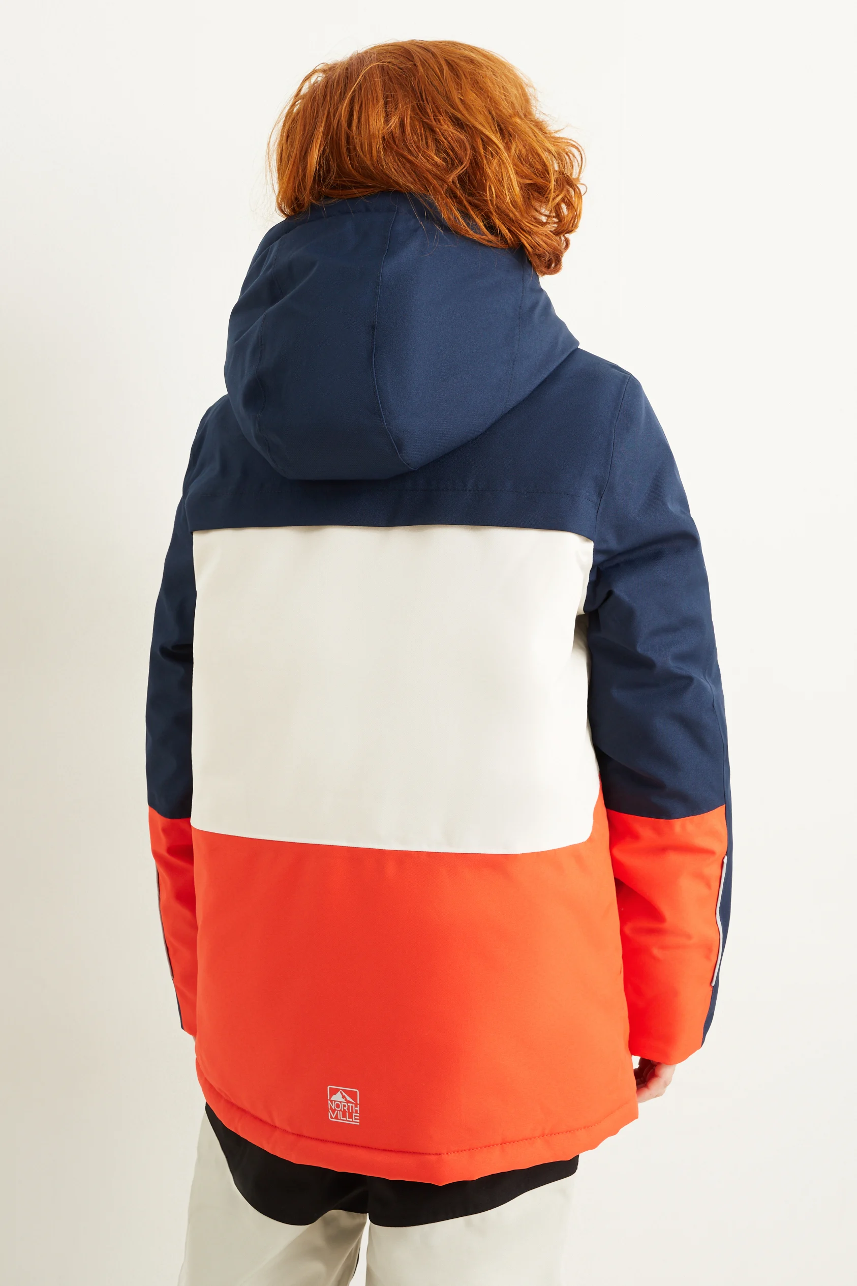 Ski jacket with hood