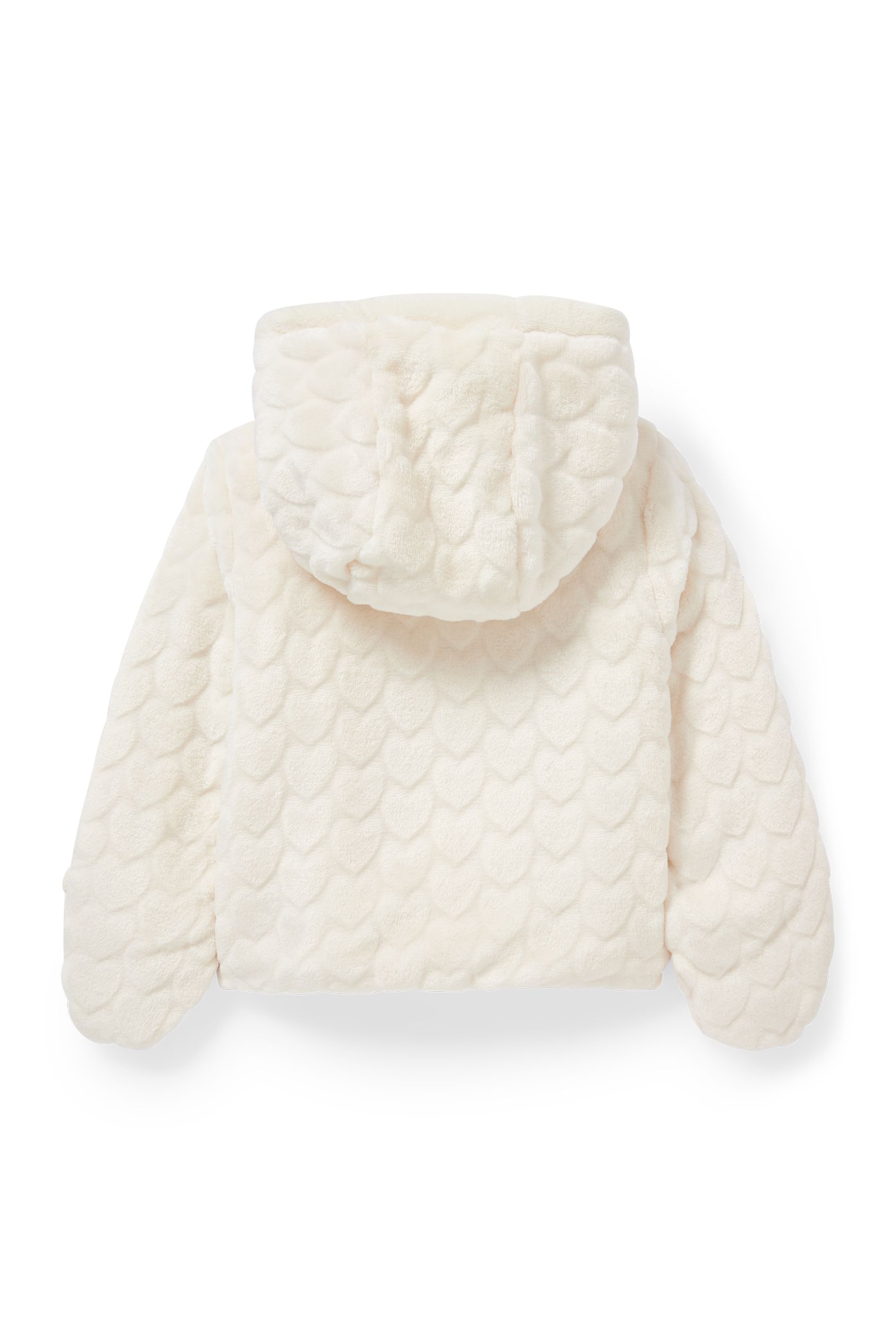 Baby fleece jacket with hood