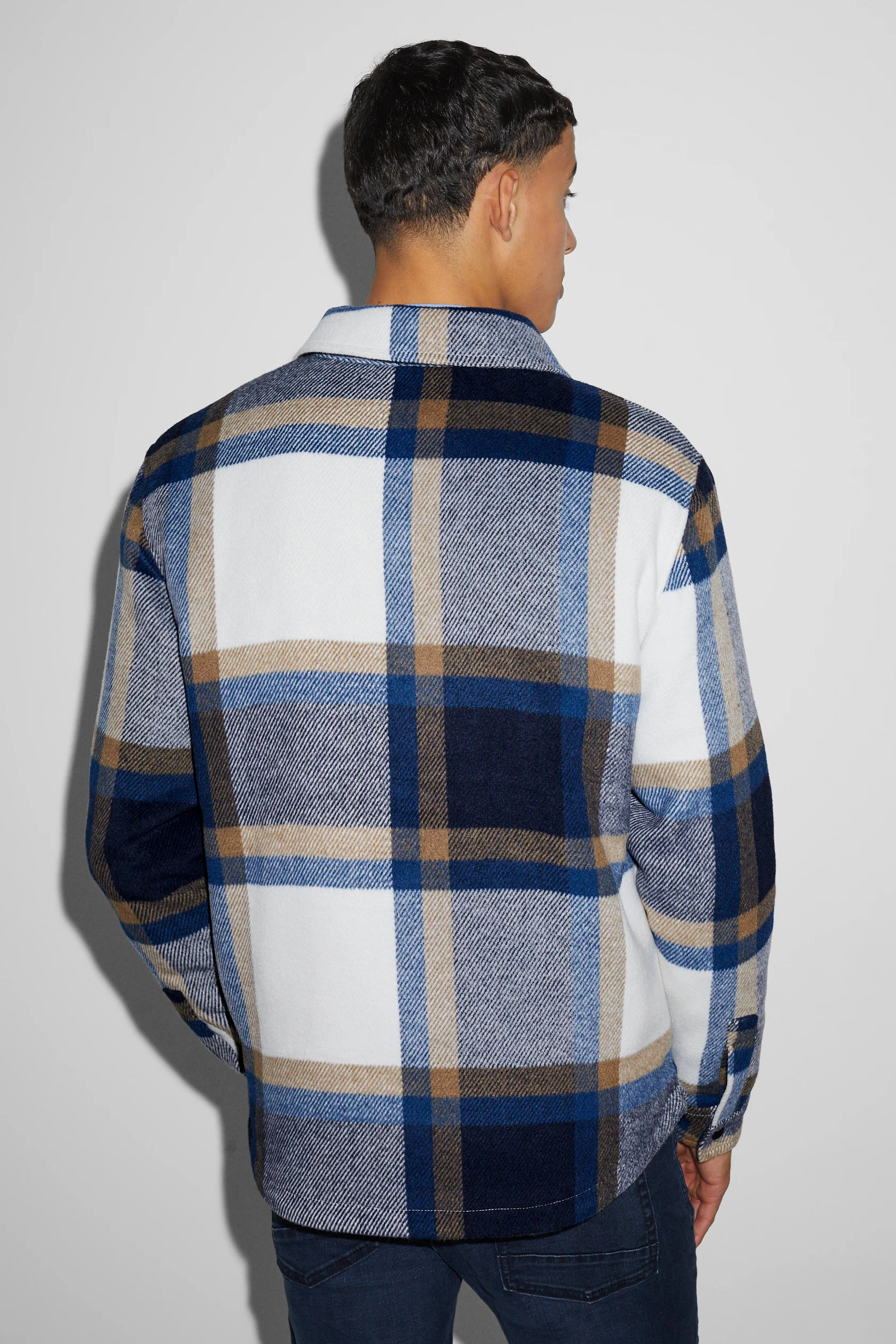 Shirt jacket - check