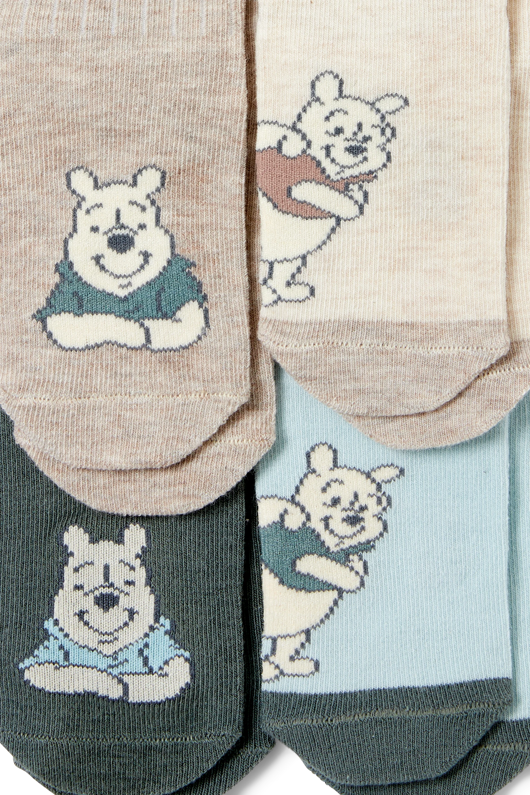 Multipack of 4 - Winnie the Pooh - baby socks with motif