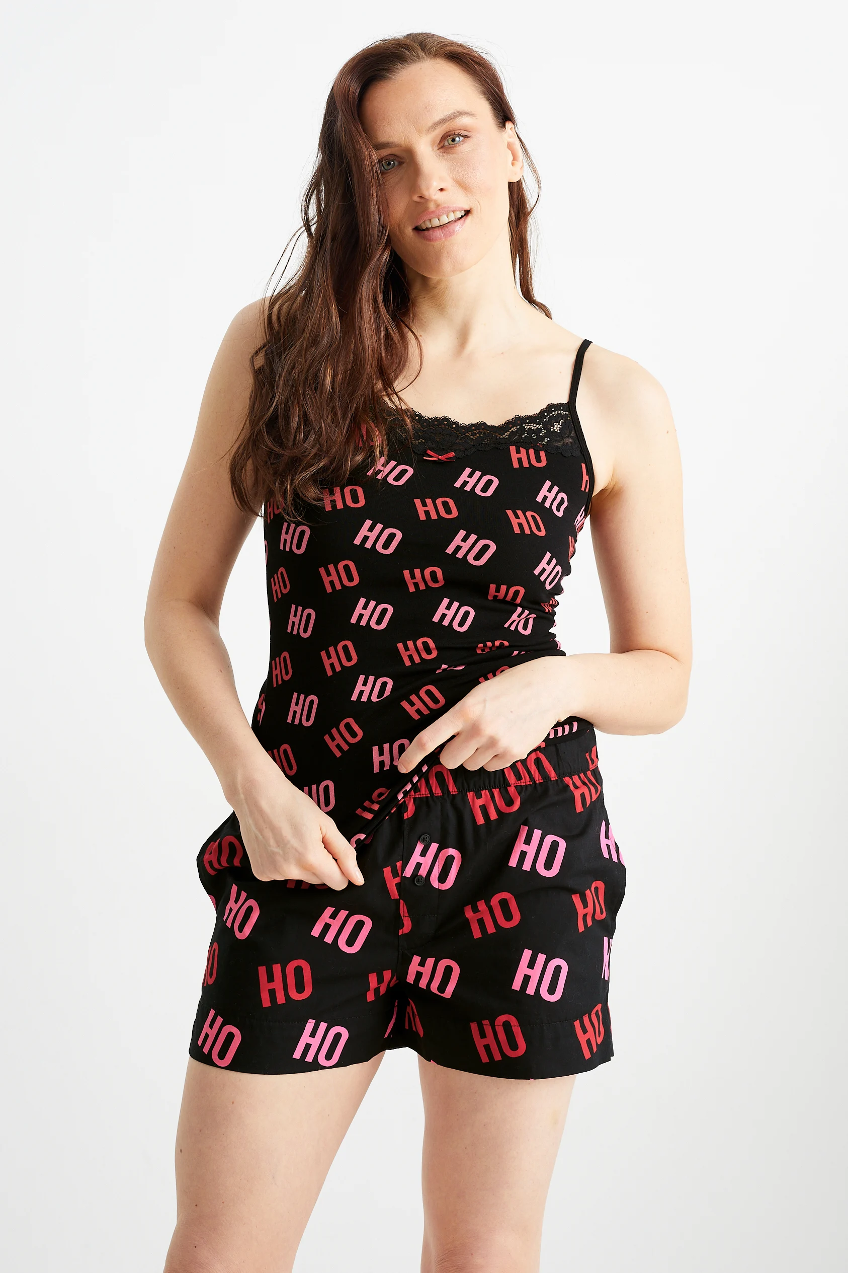 Multipack of 2 - Christmas pyjama shorts