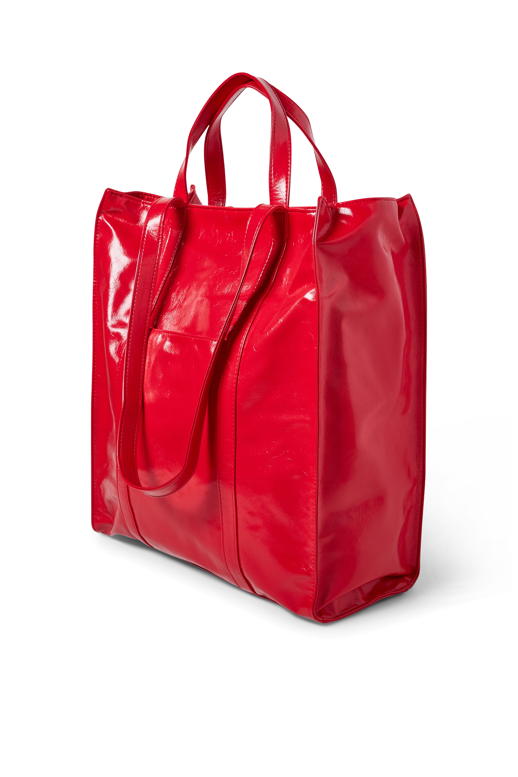 Patent shopper - faux leather