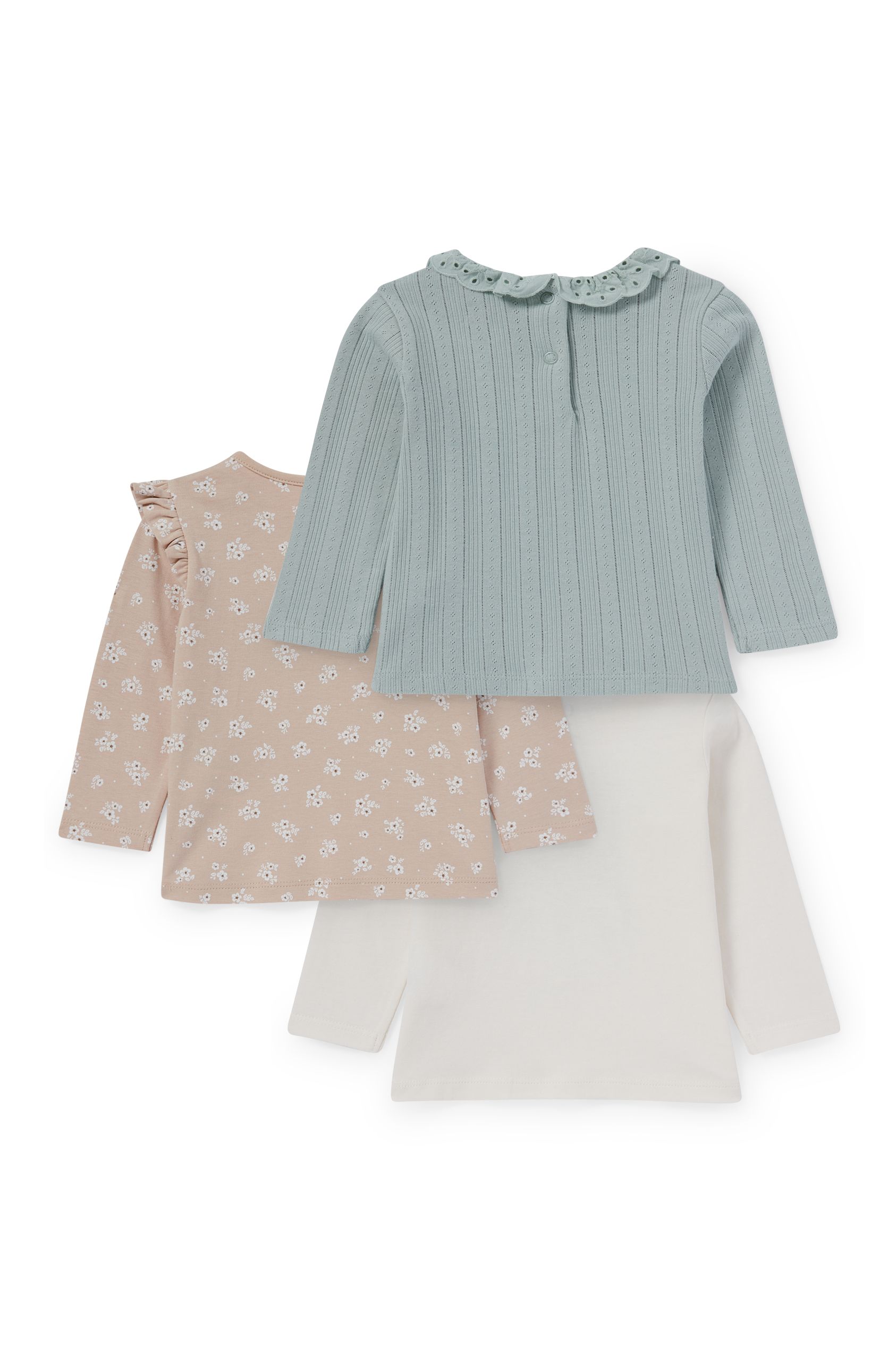 Multipack of 3 - bunny - baby long sleeve top