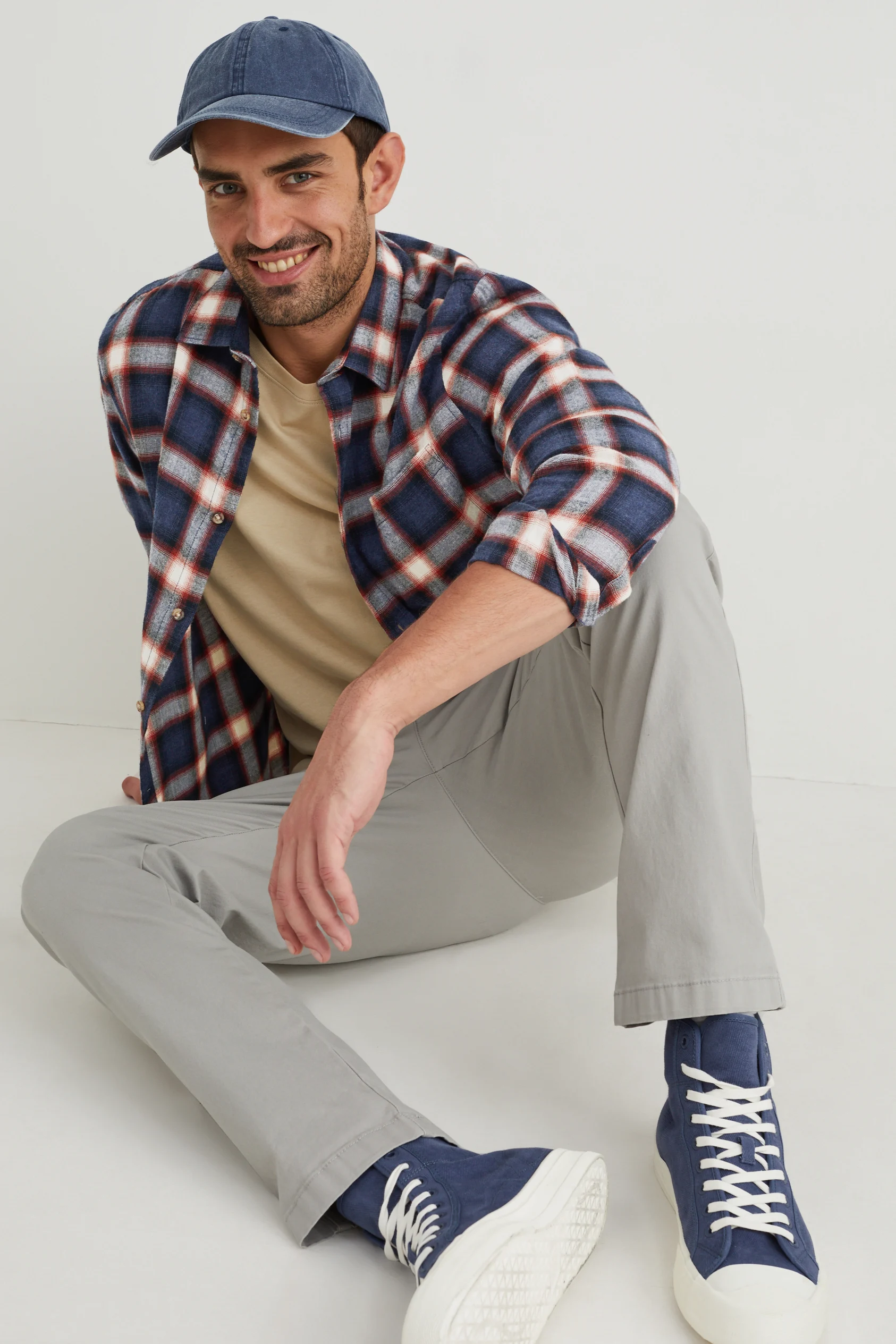 Shirt - regular fit - kent collar - check