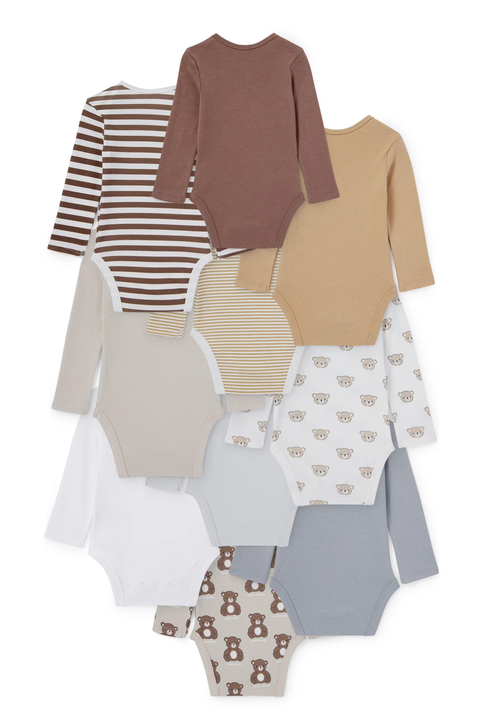 Multipack of 10 - baby bodysuit