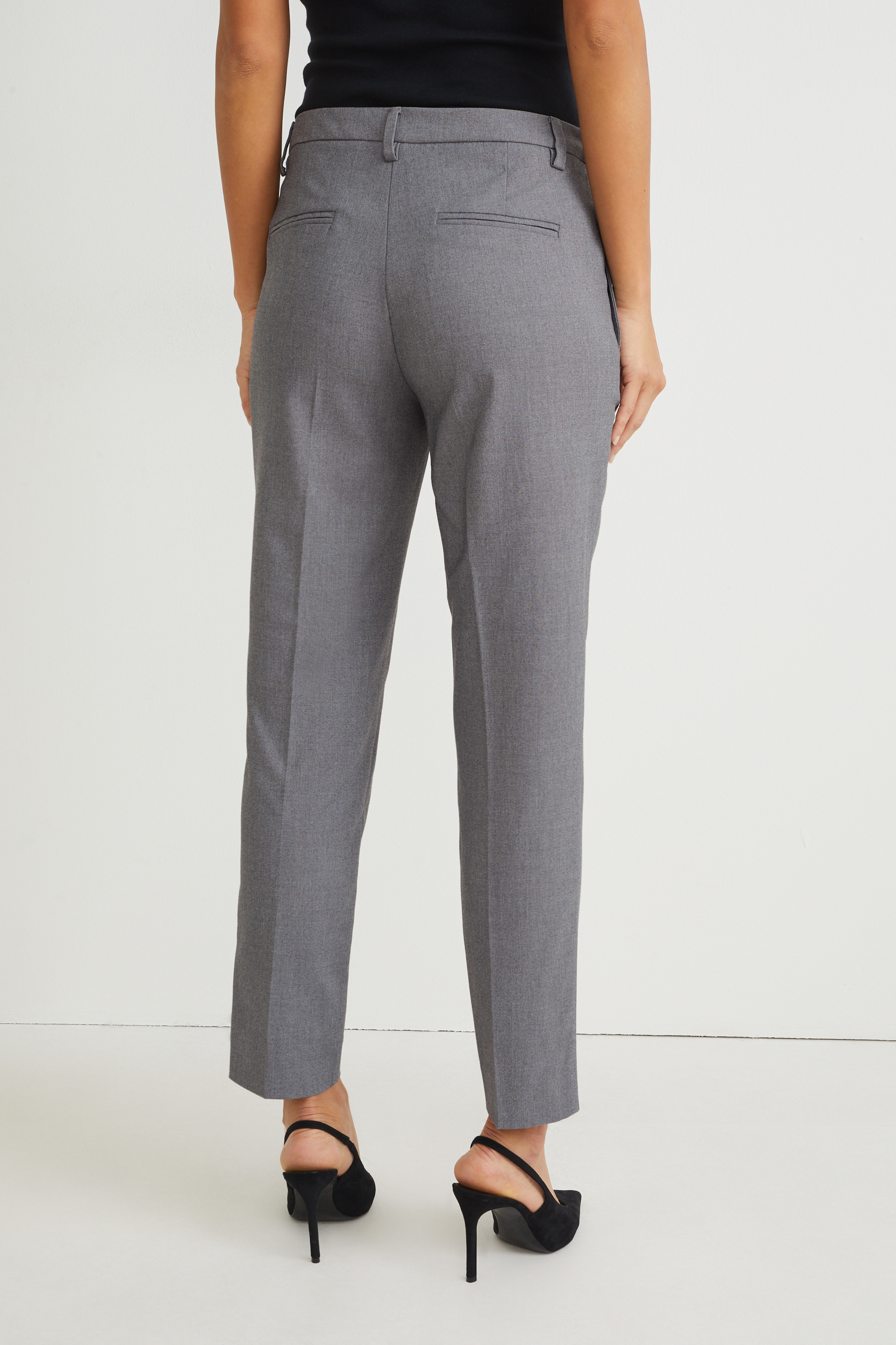 Business trousers - mid-rise waist - slim fit