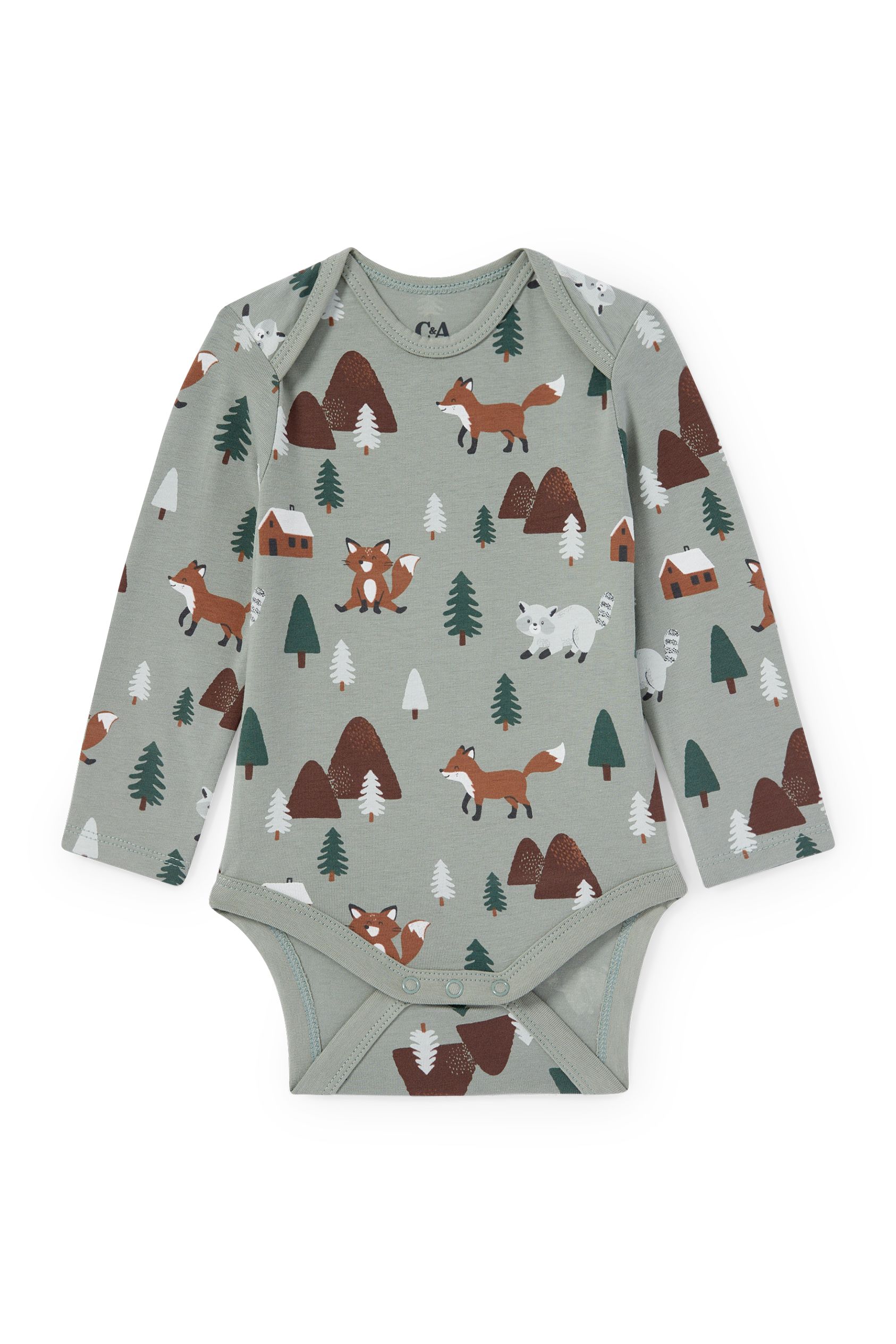 Woodland animals - baby bodysuit
