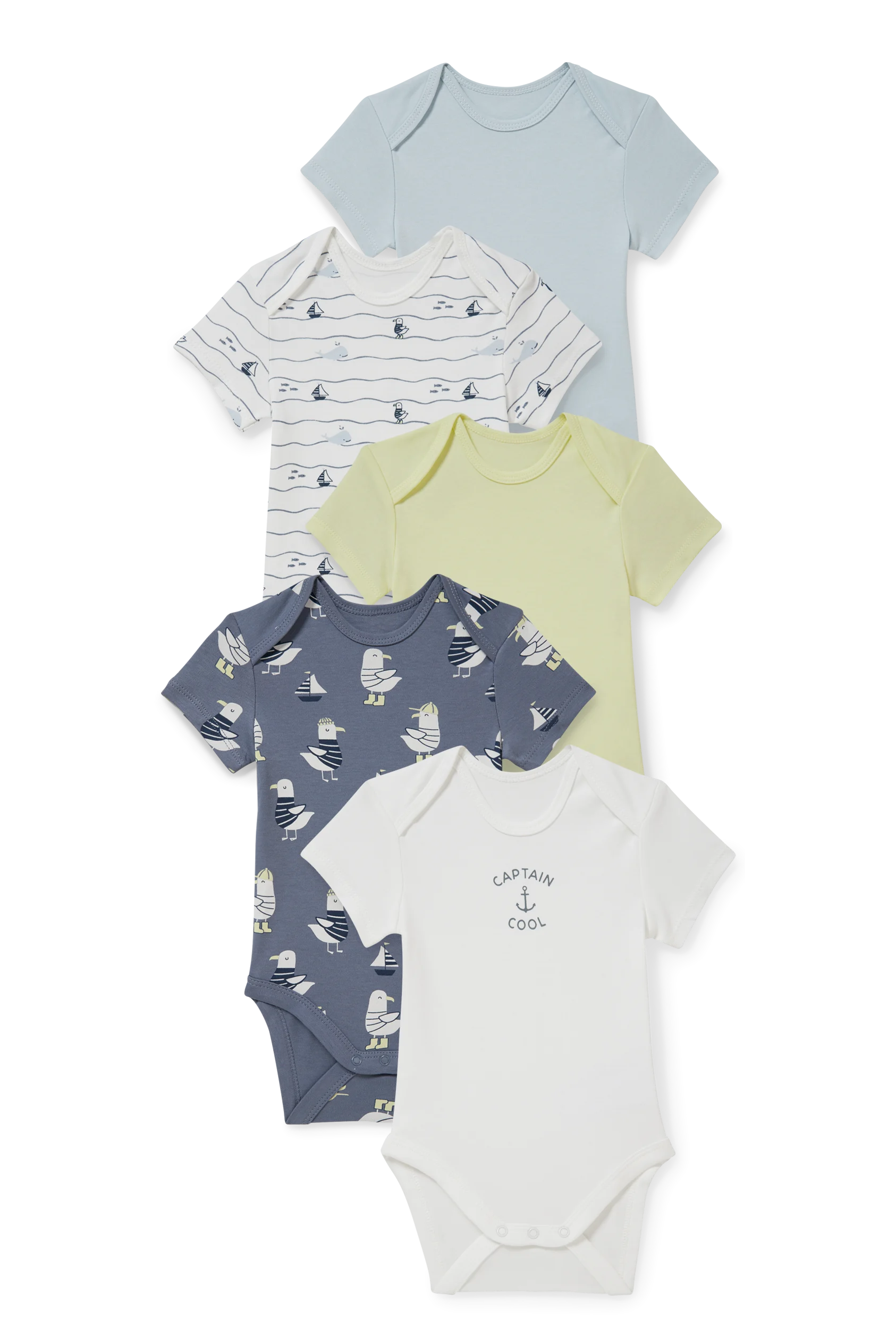 Multipack of 5 - baby bodysuit