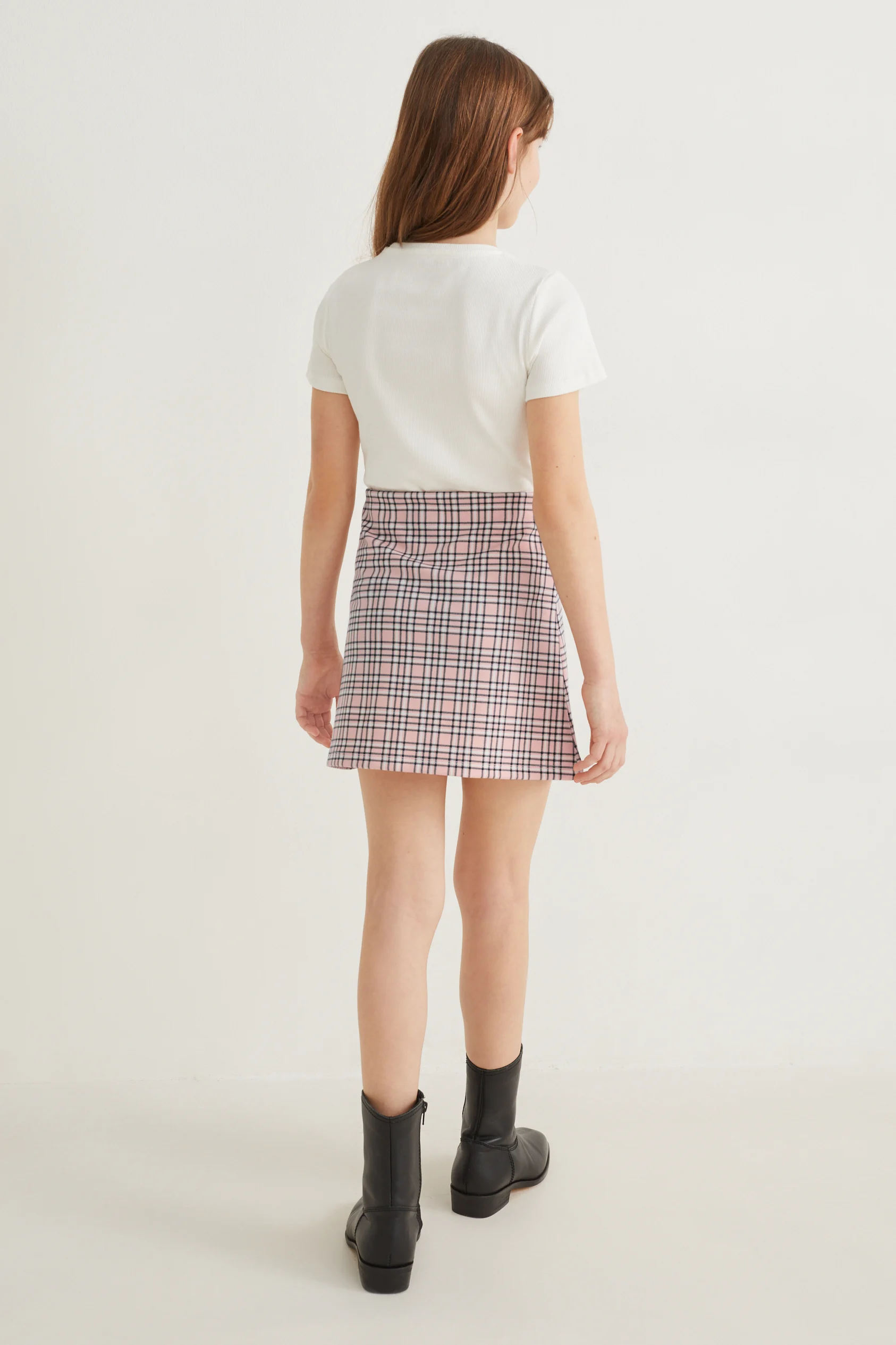 Set - short sleeve T-shirt and skirt - 2 piece