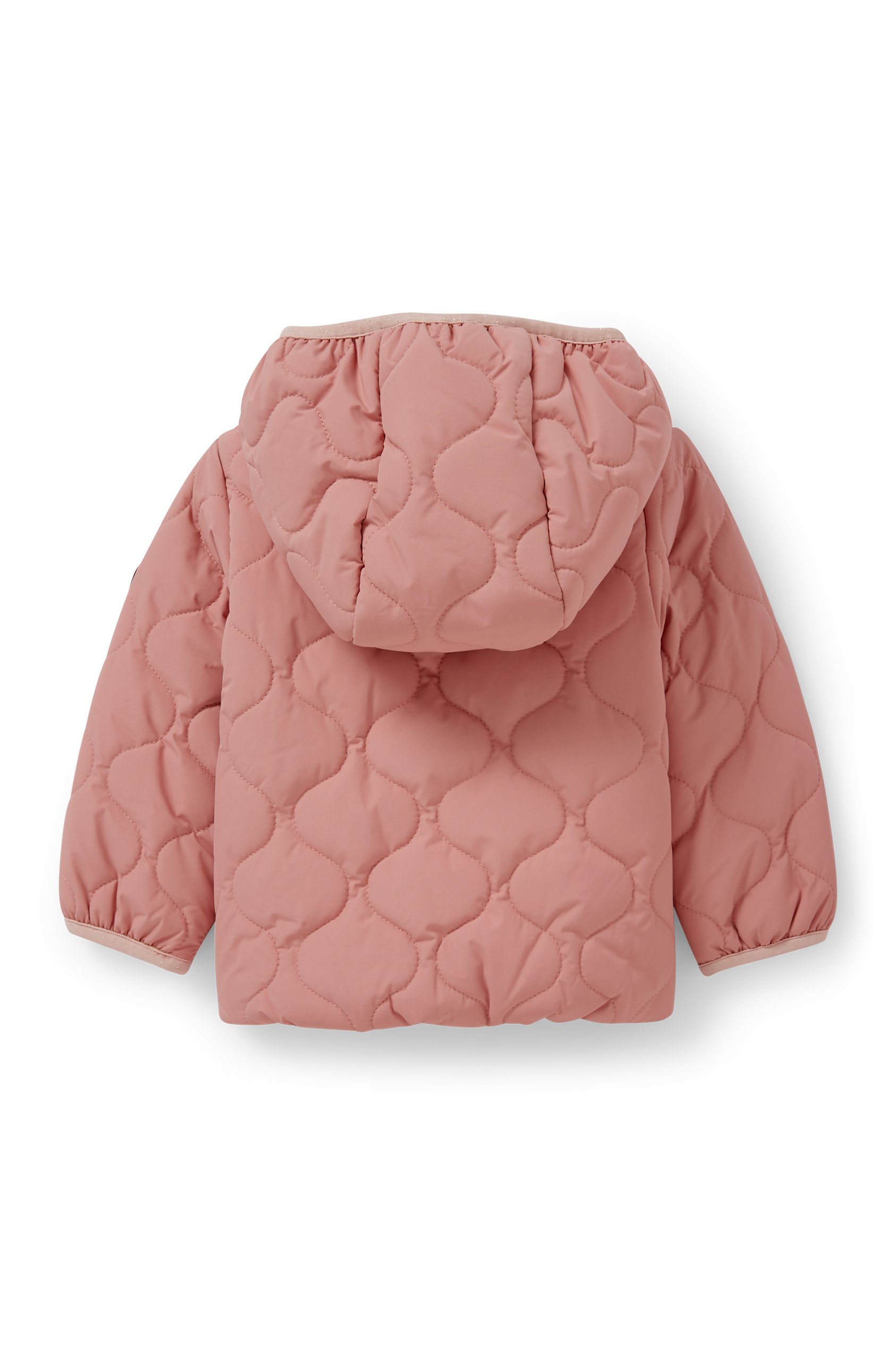Baby quilted jacket with hood