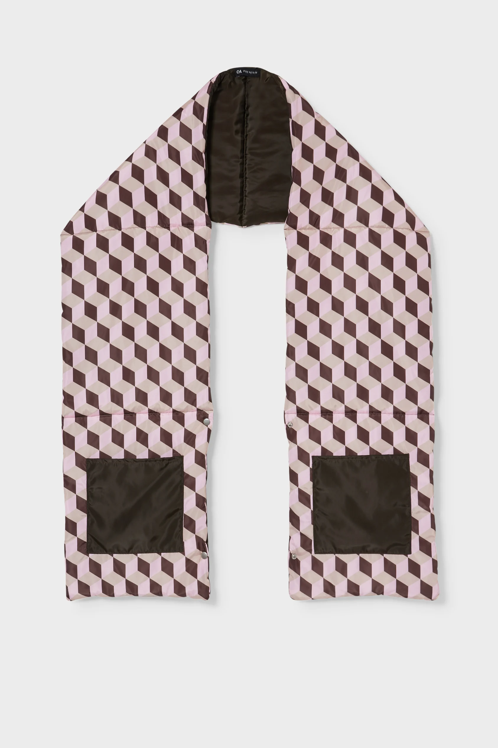 Reversible quilted scarf