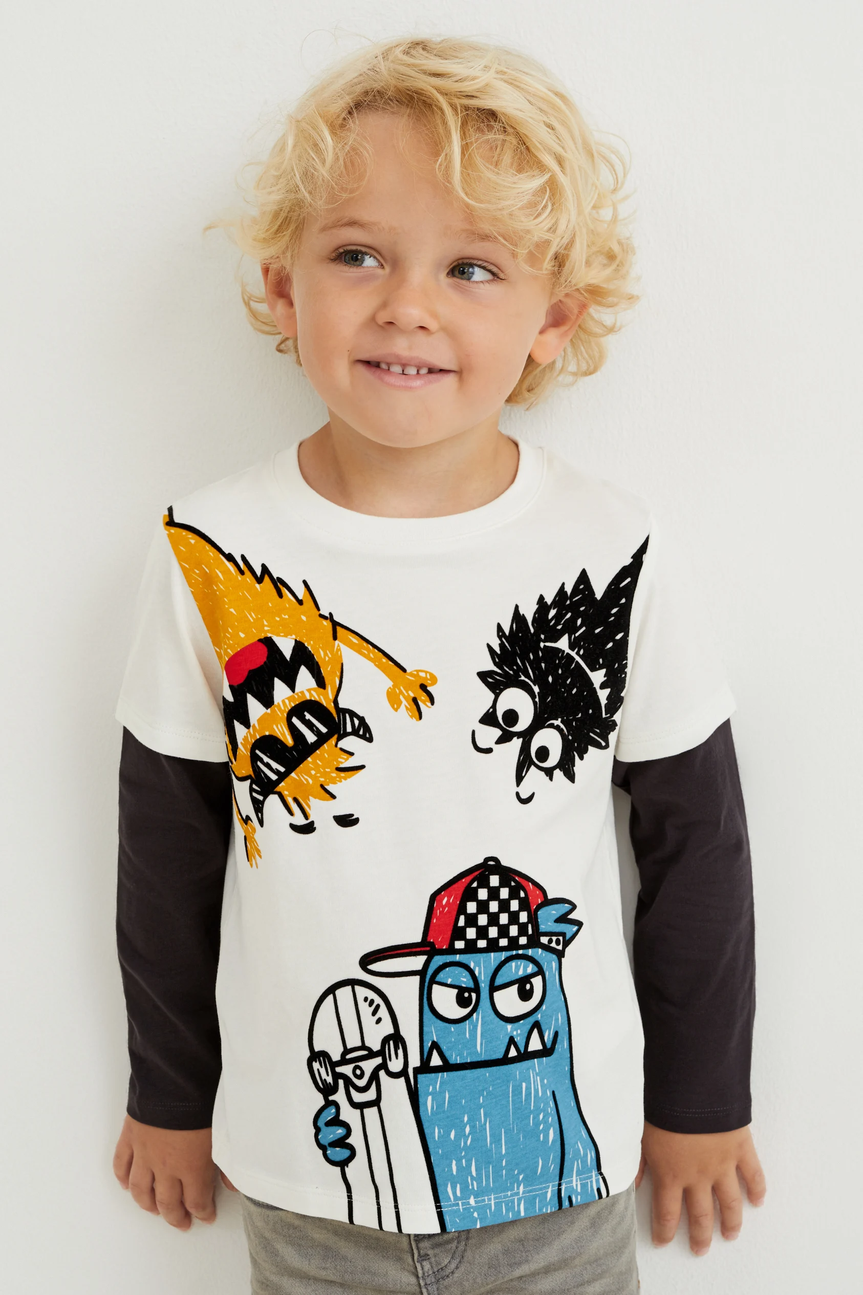 Long sleeve top - 2-in-1 look