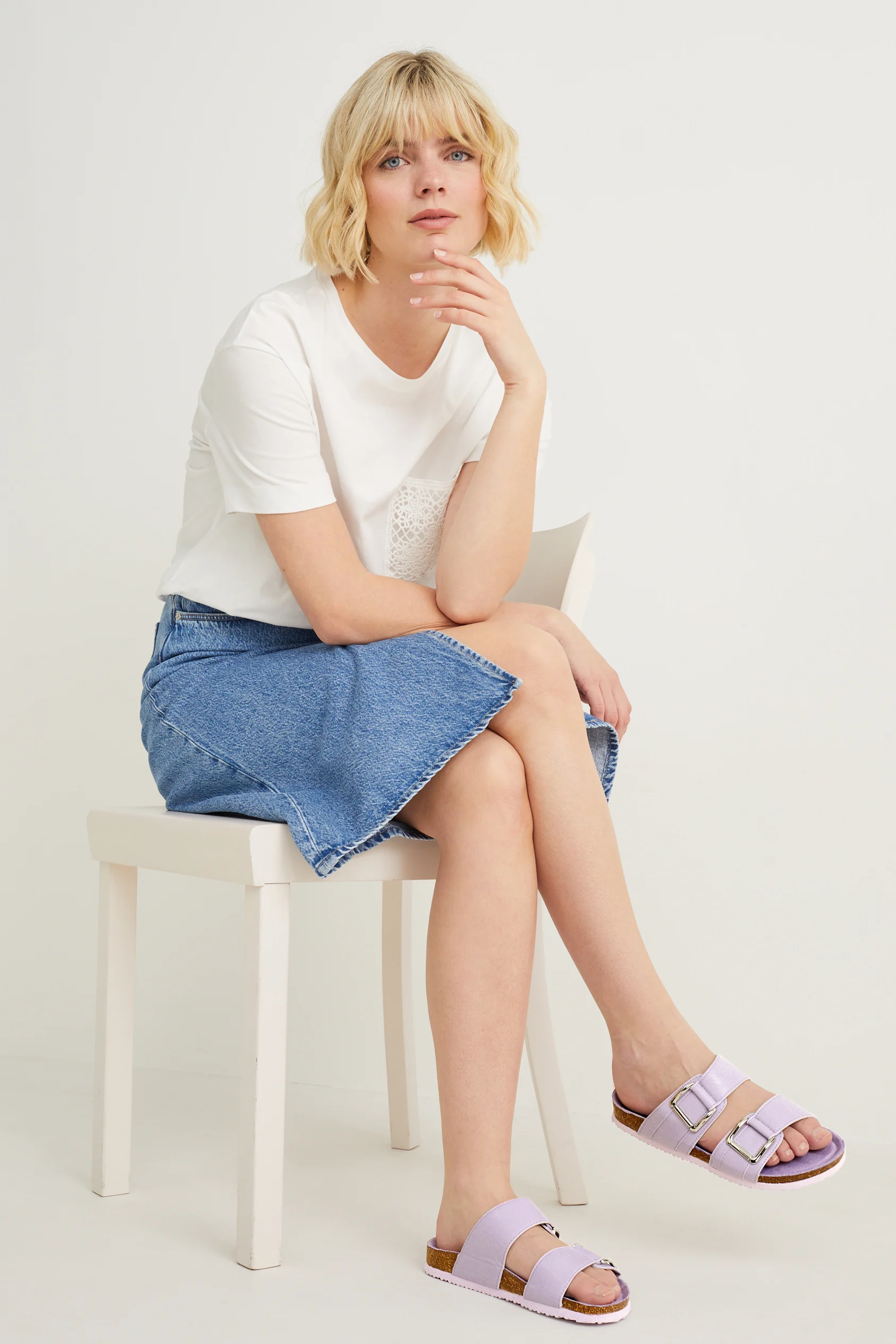 Sandals - faux leather