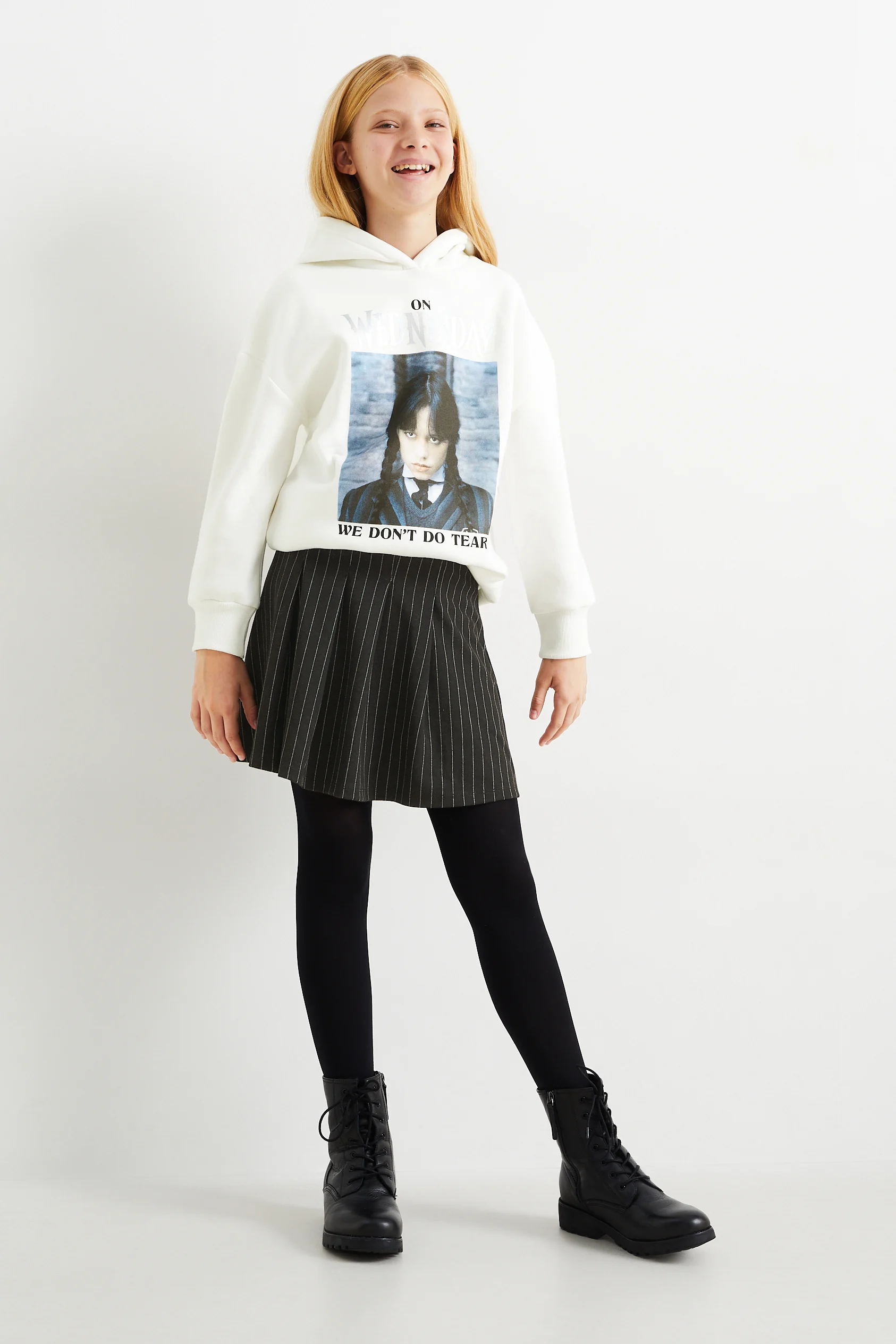 Wednesday - set - hoodie and skirt - 2 piece