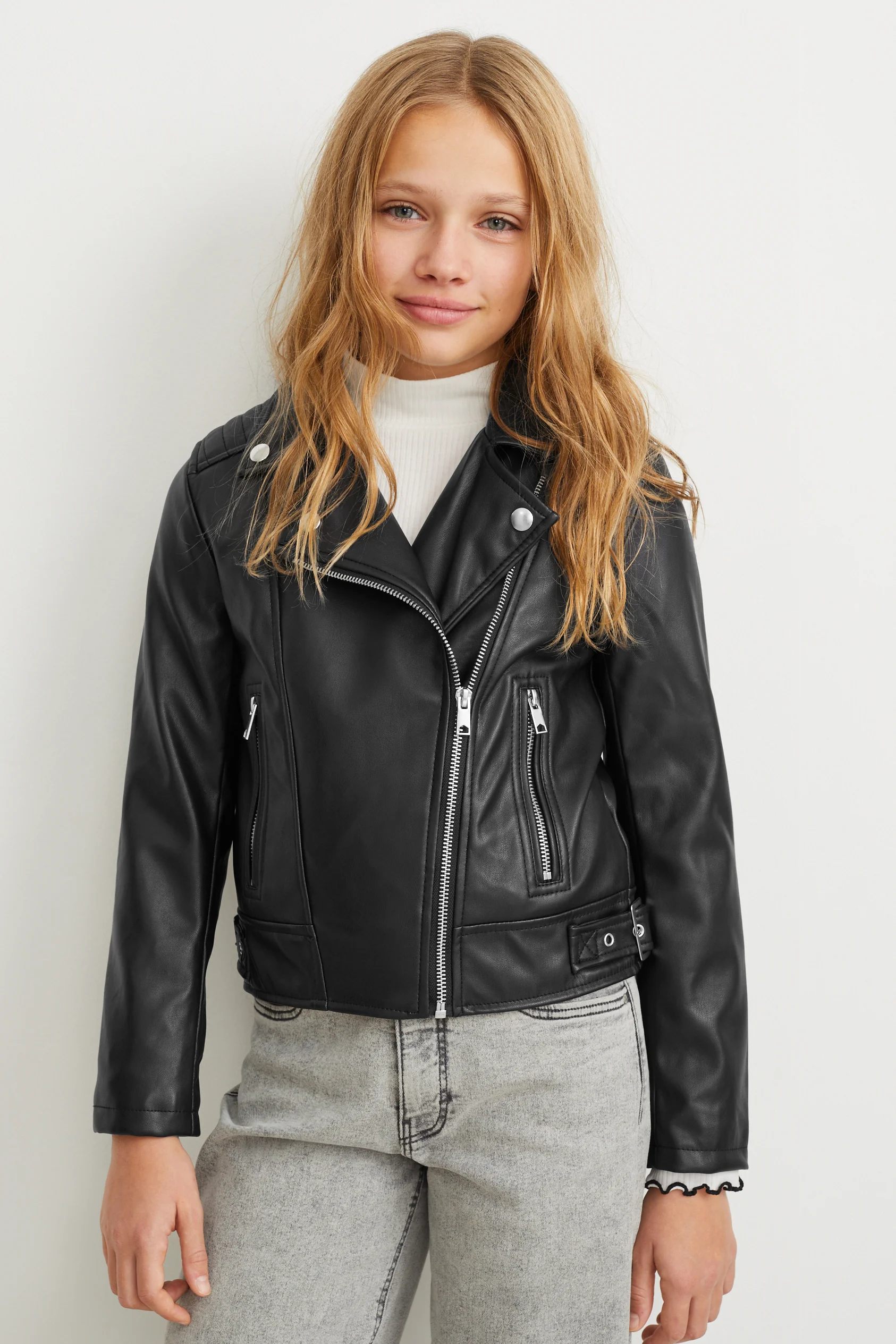 Biker jacket - faux leather