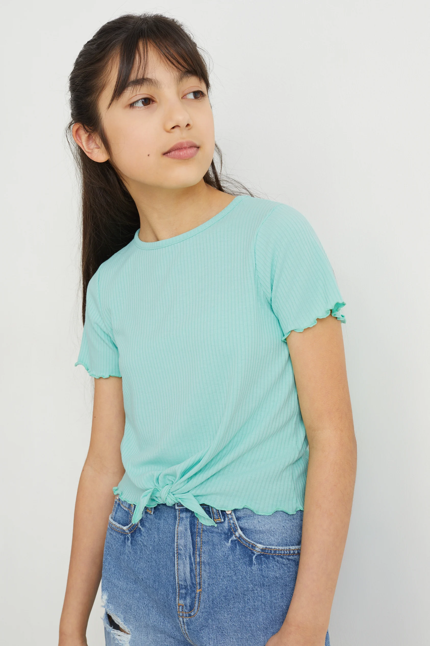 Multipack of 2 - short sleeve T-shirt with knot detail