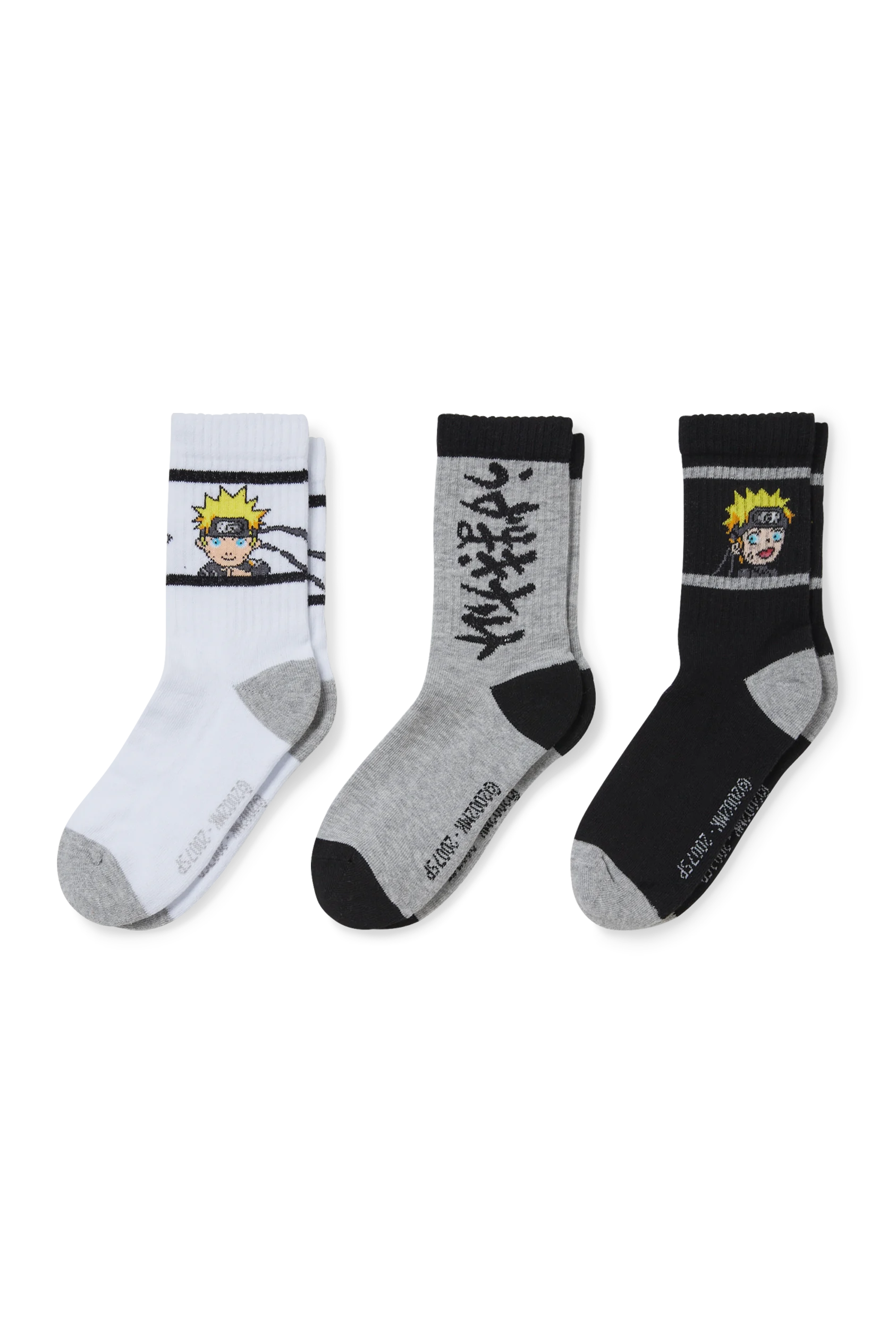 Multipack of 3 - Naruto - socks with motif
