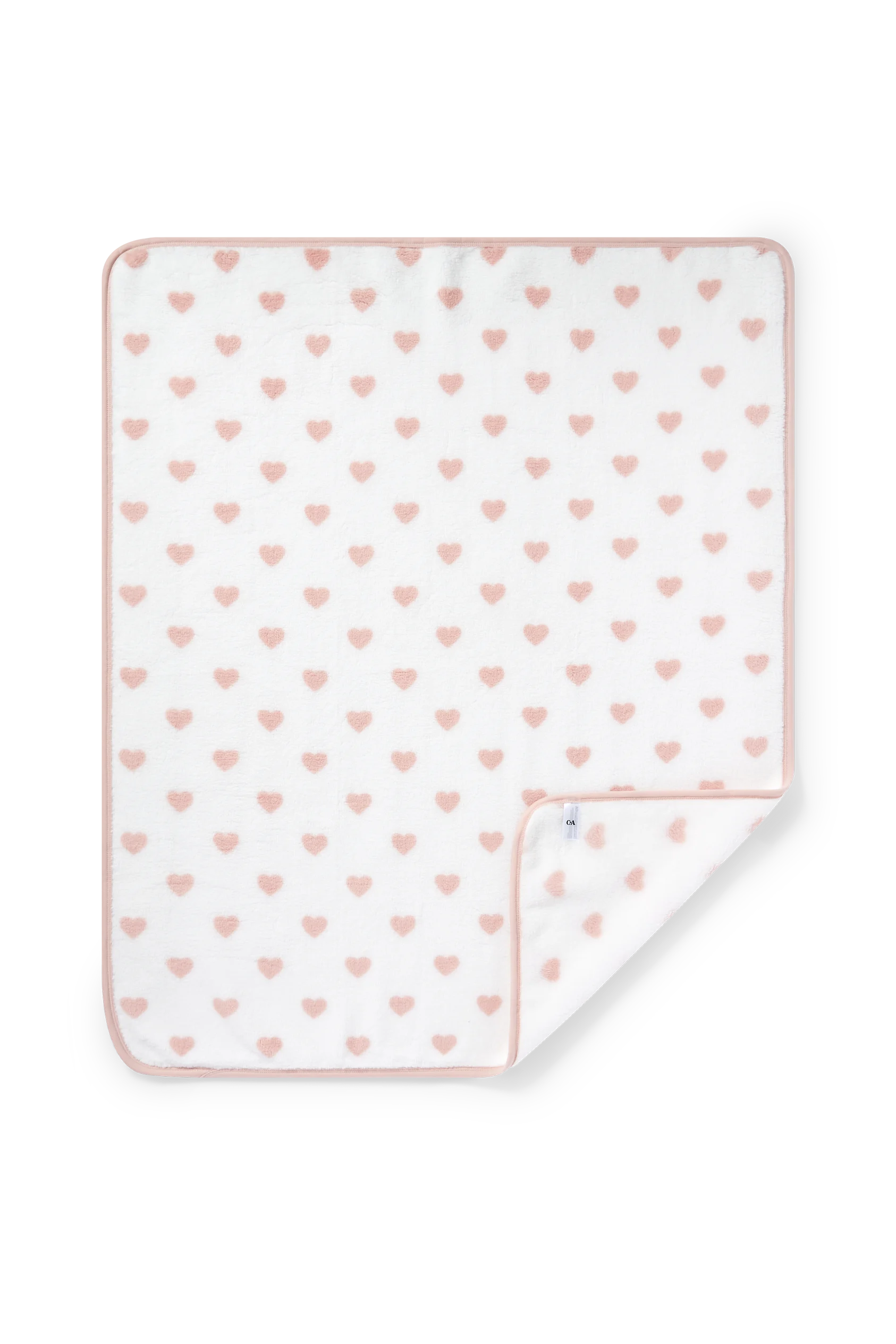 Little hearts - baby blanket