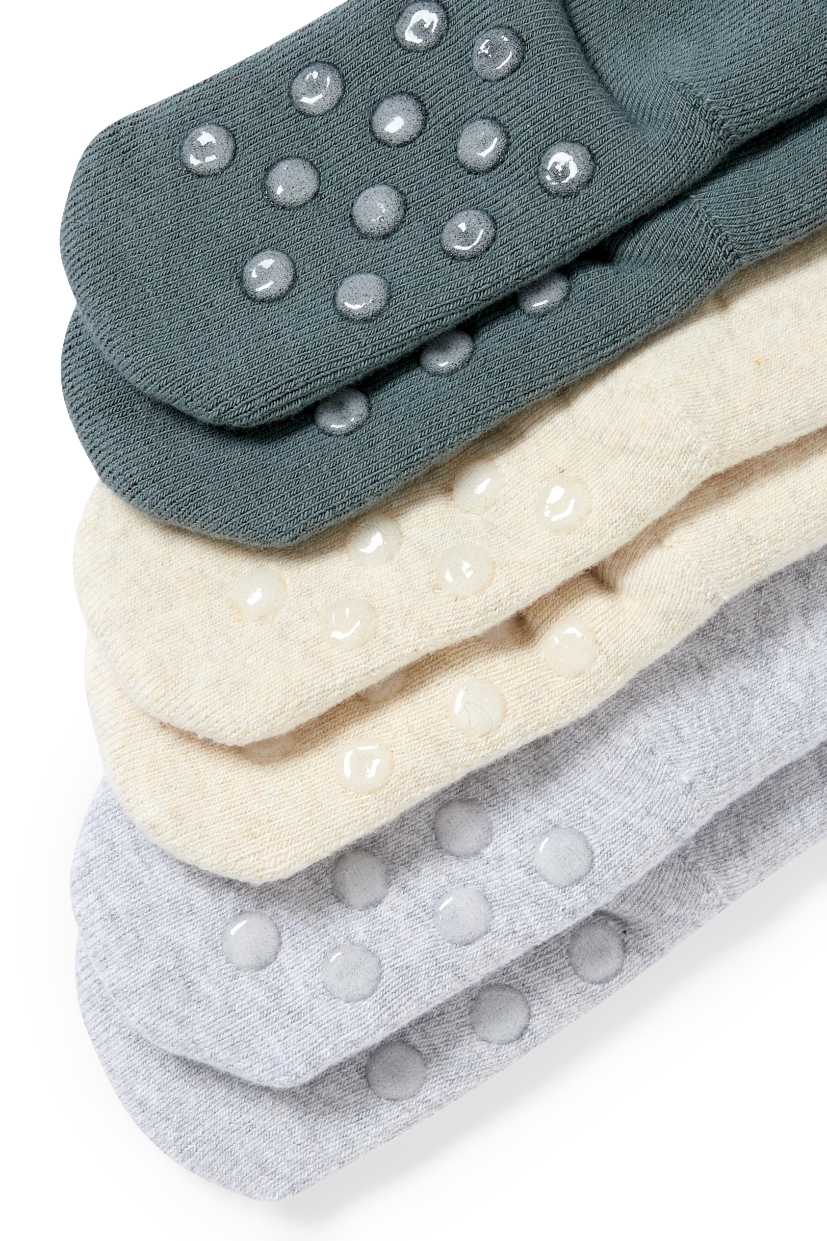 Multipack of 3 - woodland animals - newborn non-slip socks