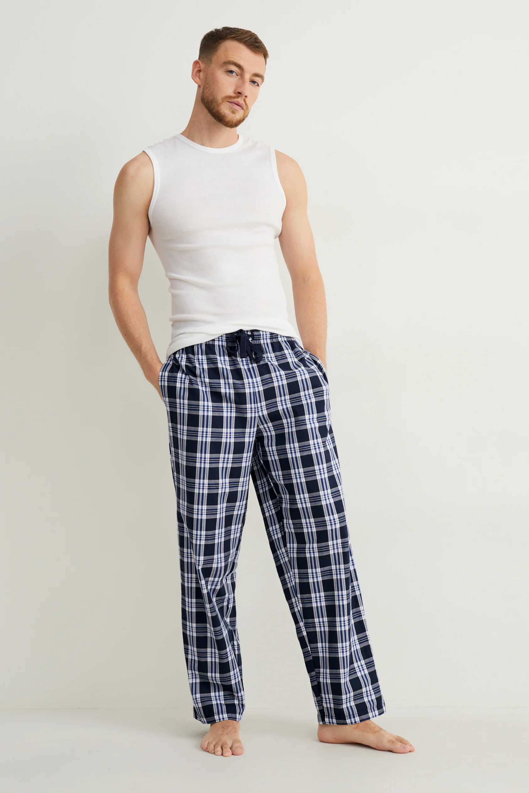 Multipack of 2 - pyjama bottoms - check