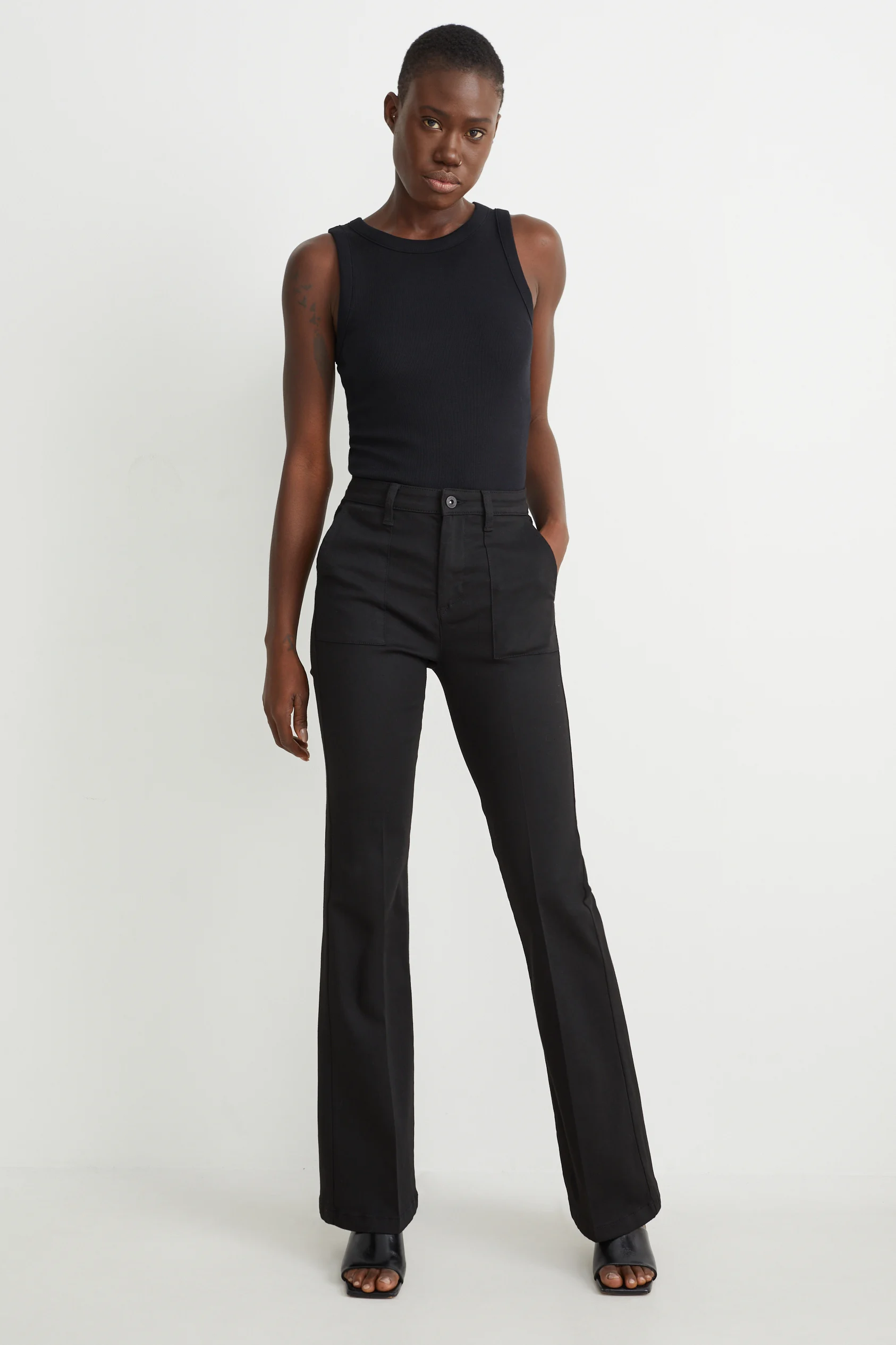 Cloth trousers - high waist - recycled