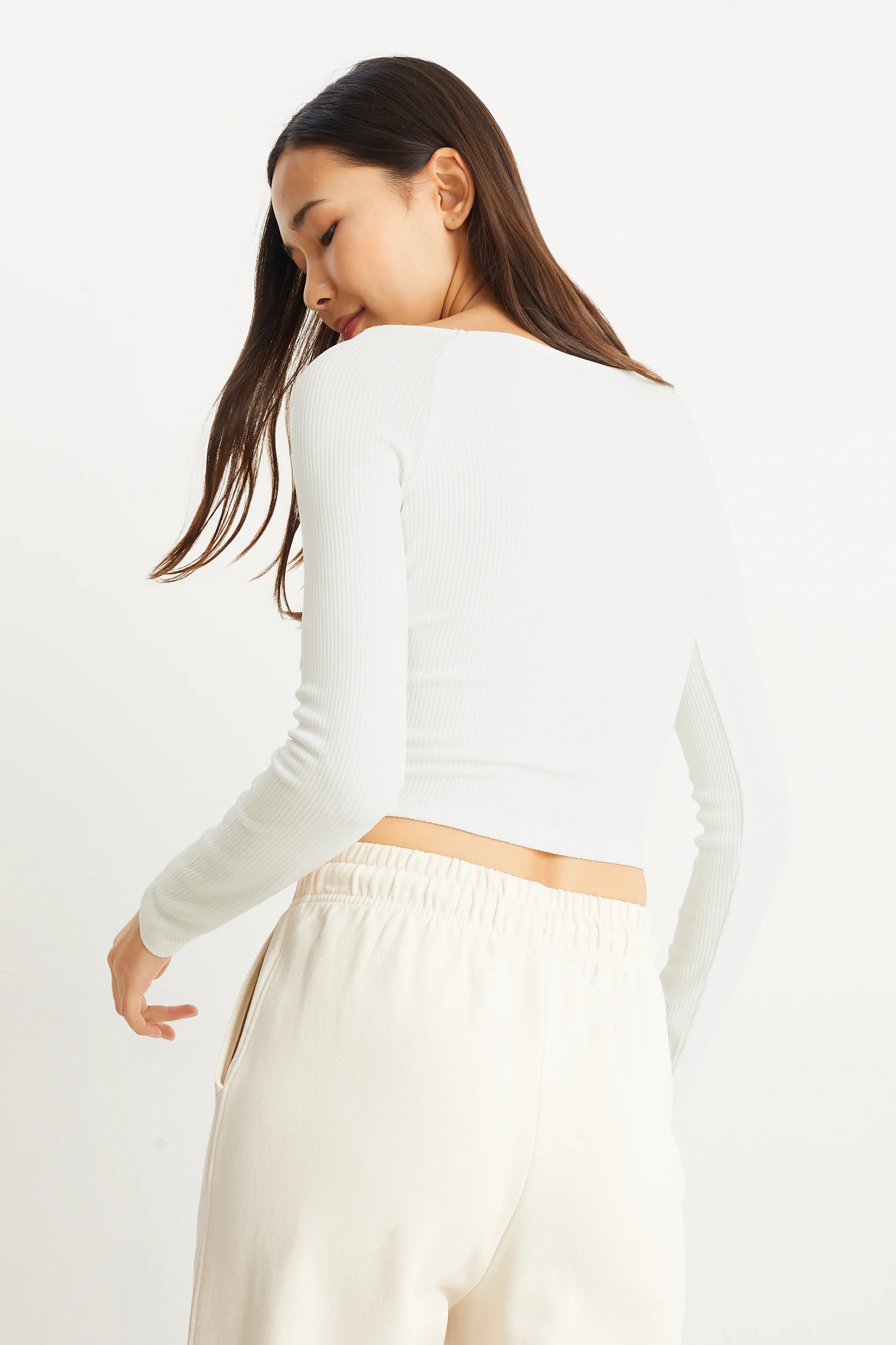 CLOCKHOUSE - cropped long sleeve top