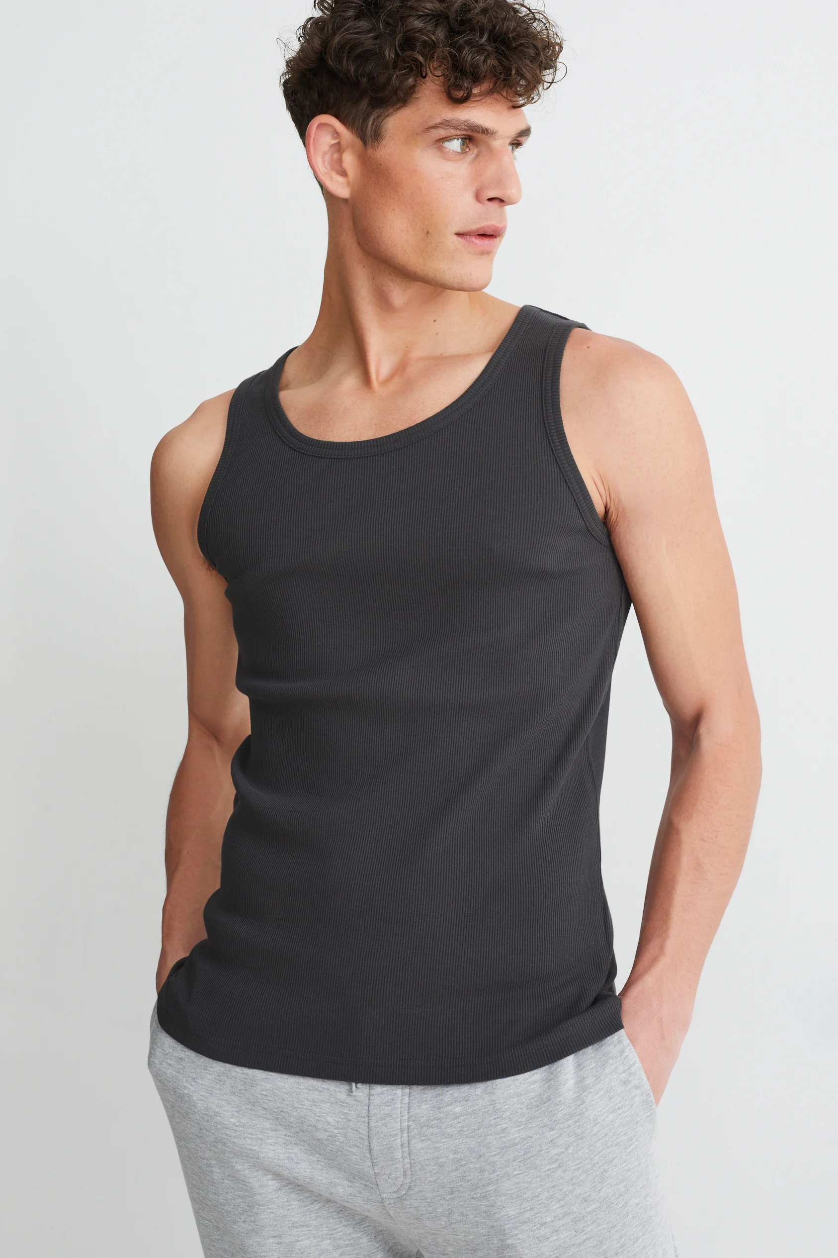 Vest top - double rib