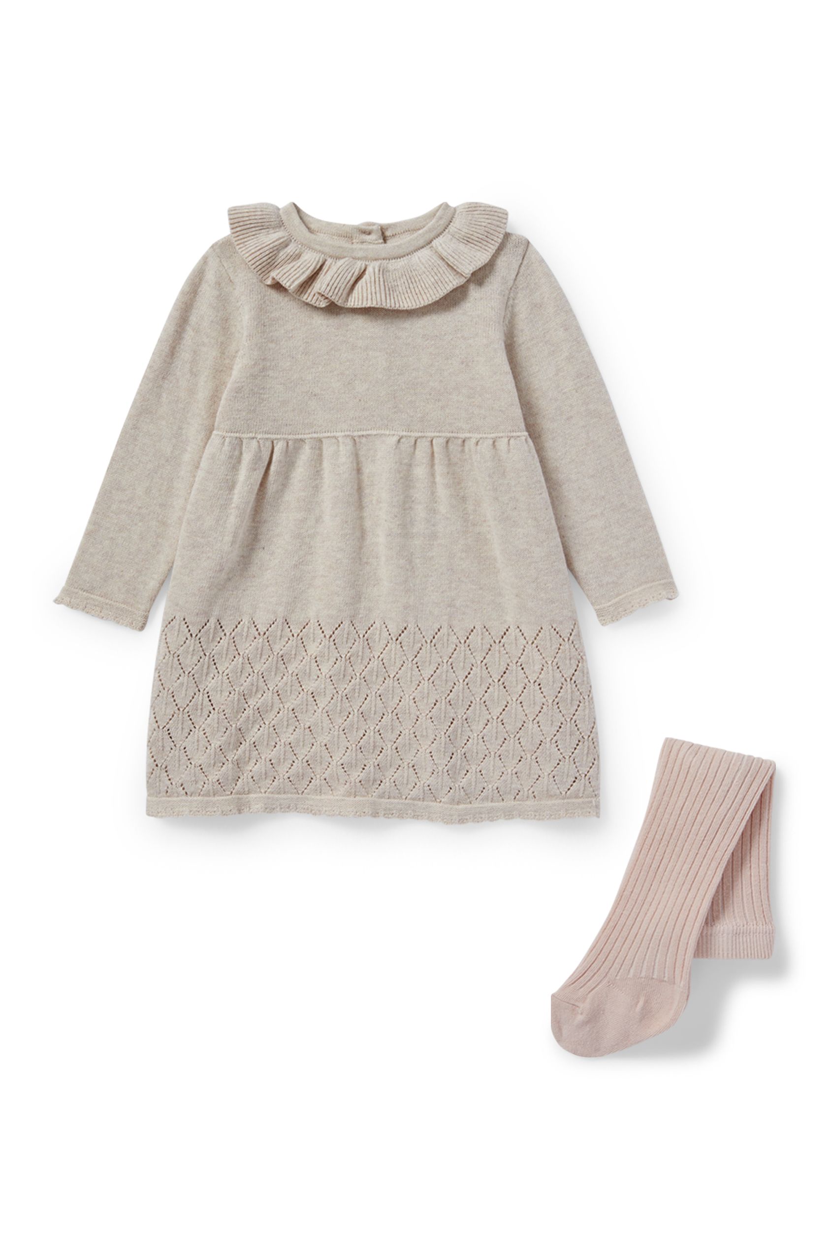 Knitted baby outfit - 2 piece