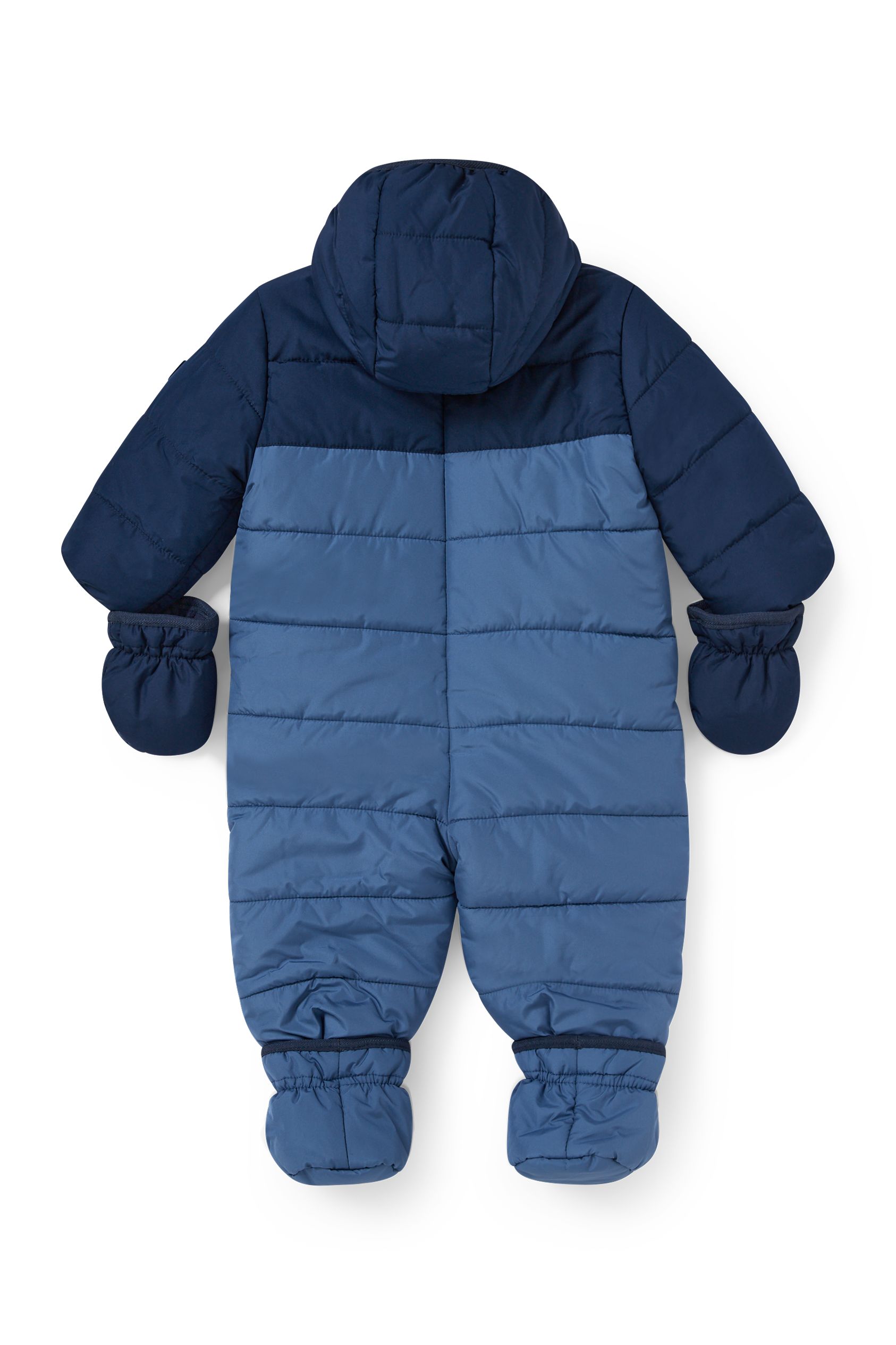 Baby snowsuit with hood