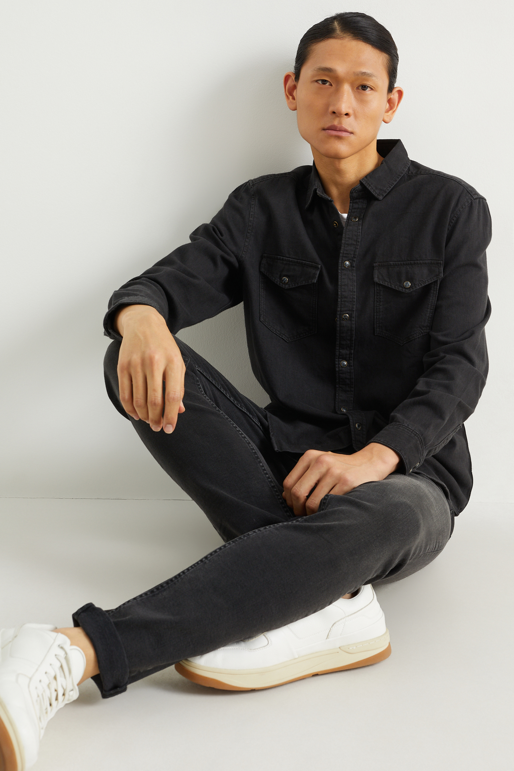 Denim shirt - regular fit - Kent collar
