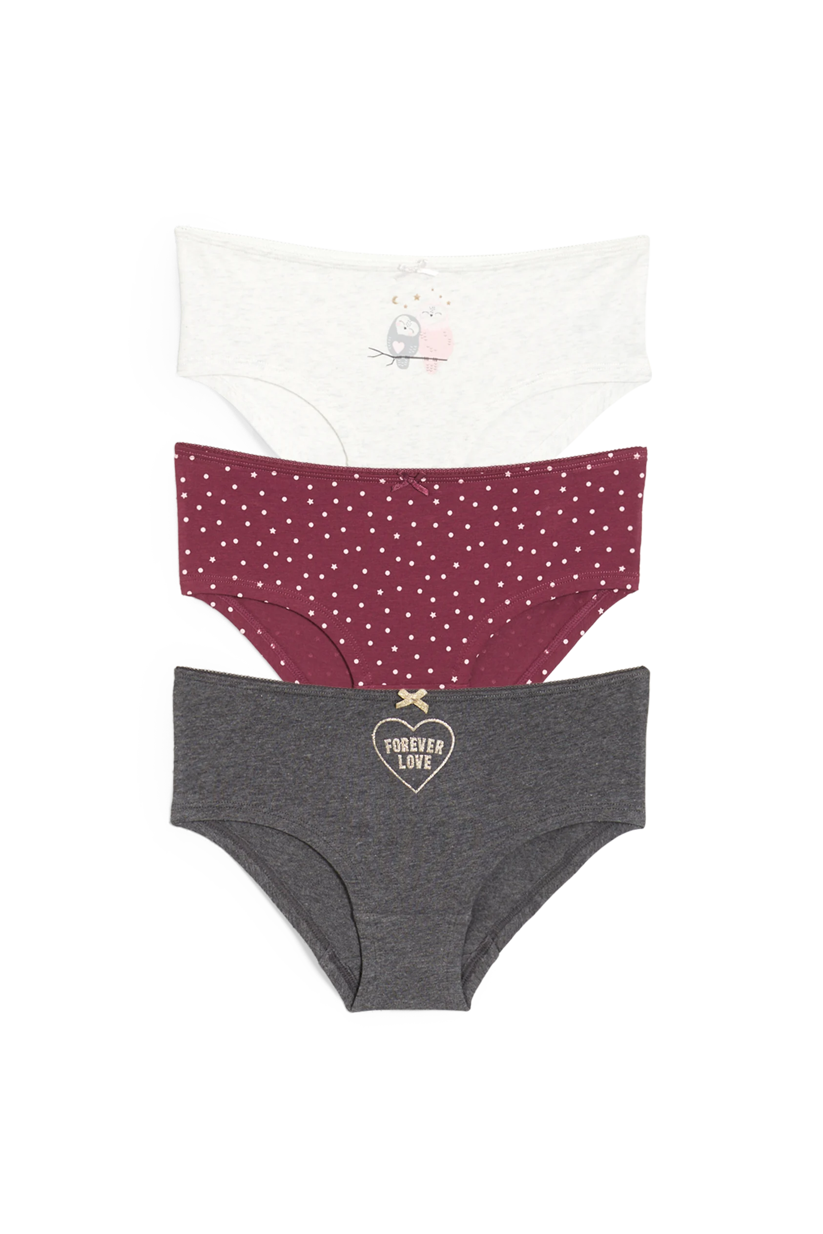 Multipack of 3 - owl - bikinis