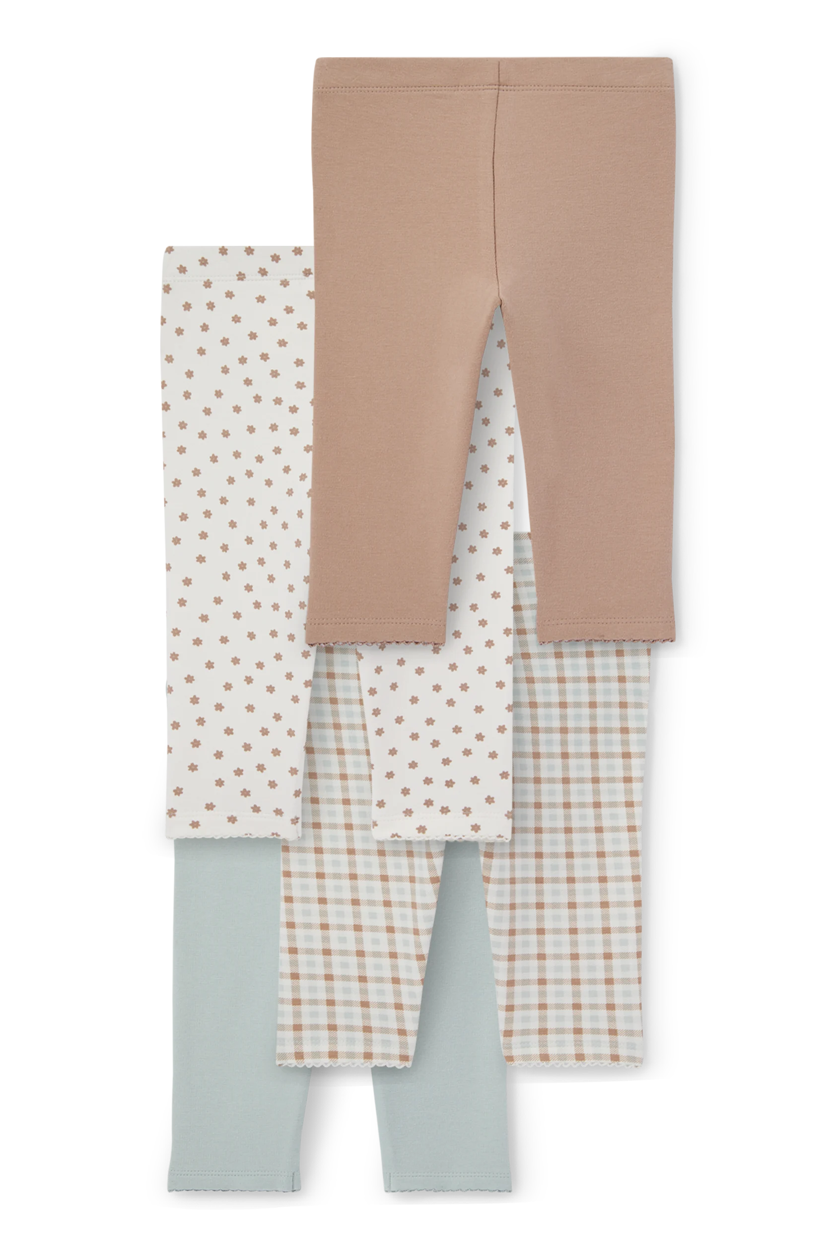 Multipack of 4 - bunny - baby thermal leggings