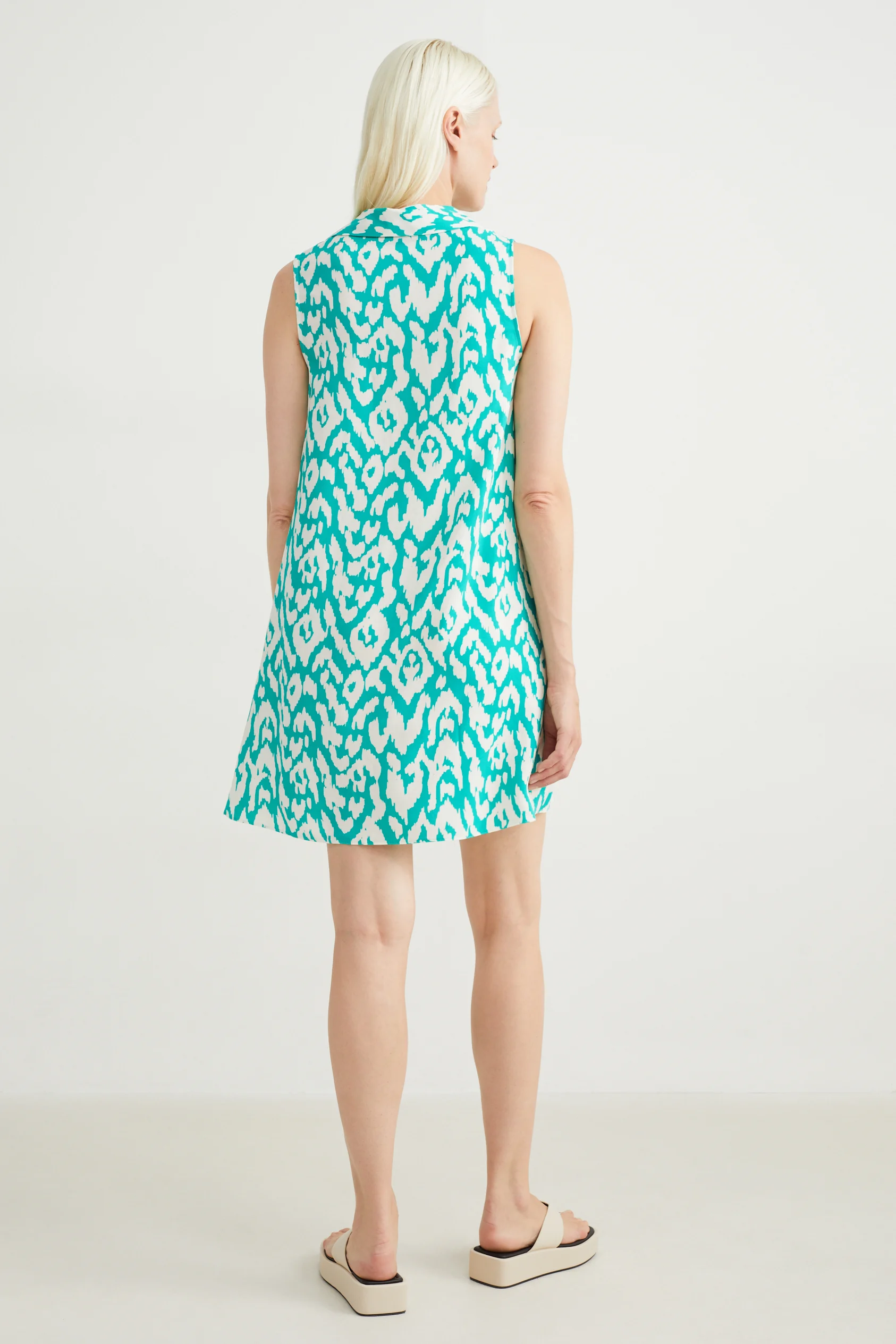 Shirt dress - patterned