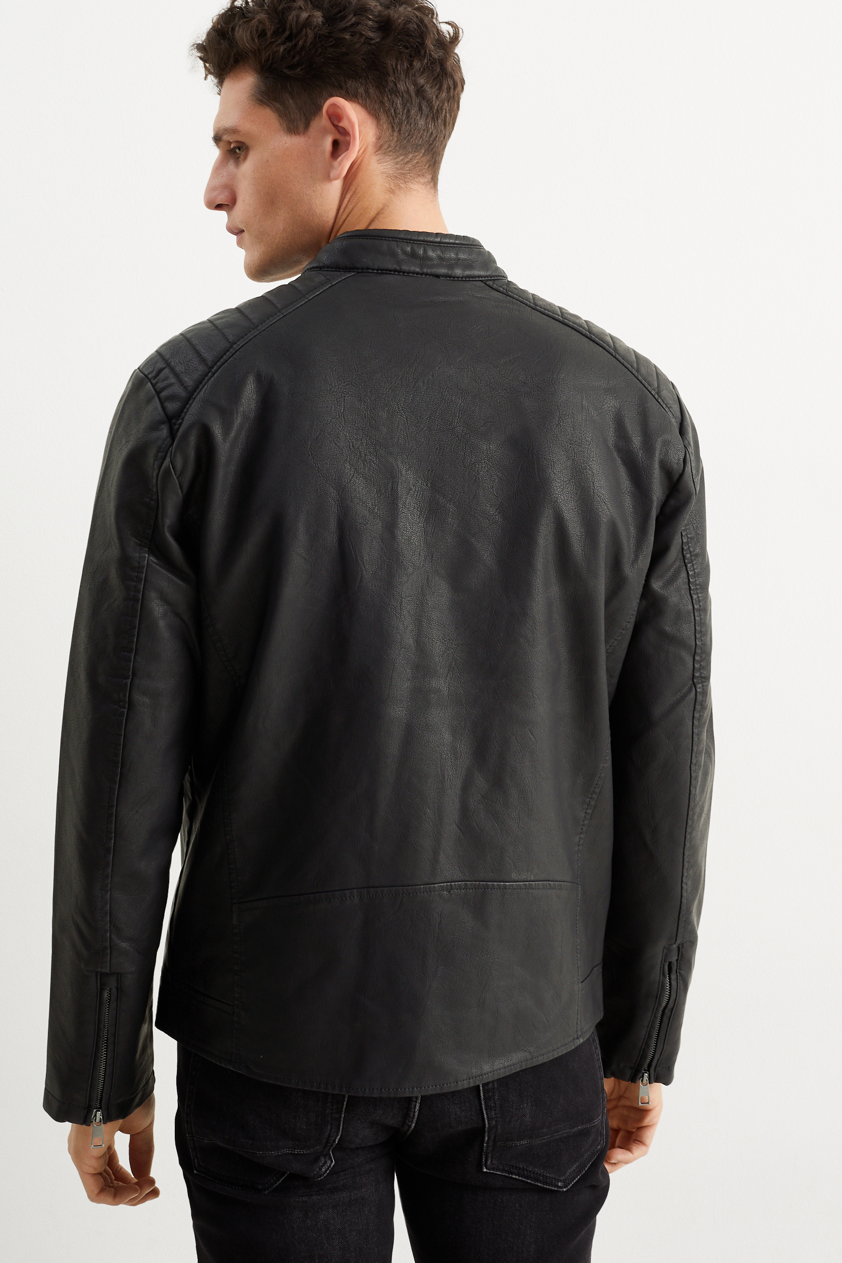 Biker jacket - faux leather
