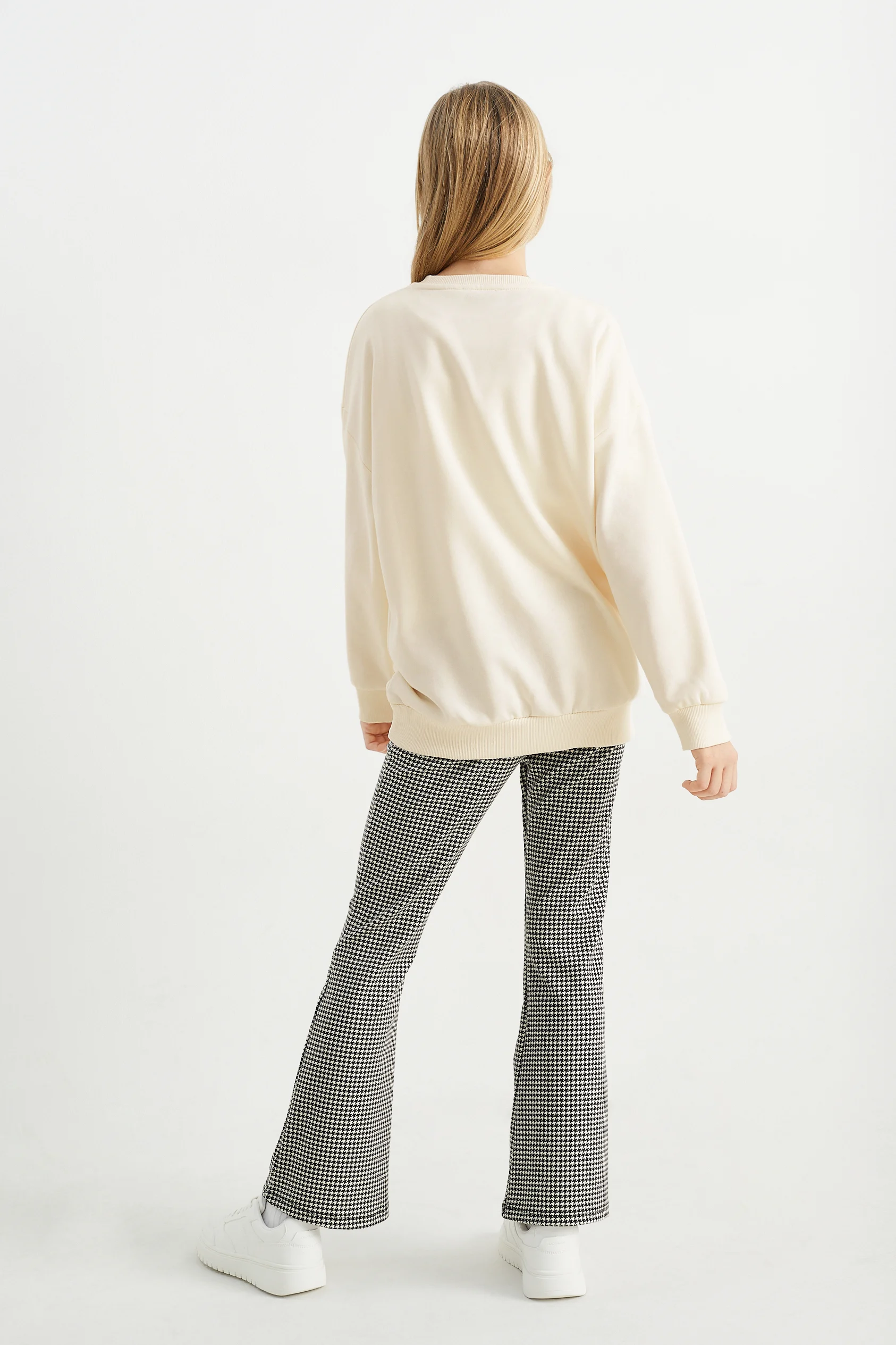 Set - sweatshirt and flared leggings - 2 piece