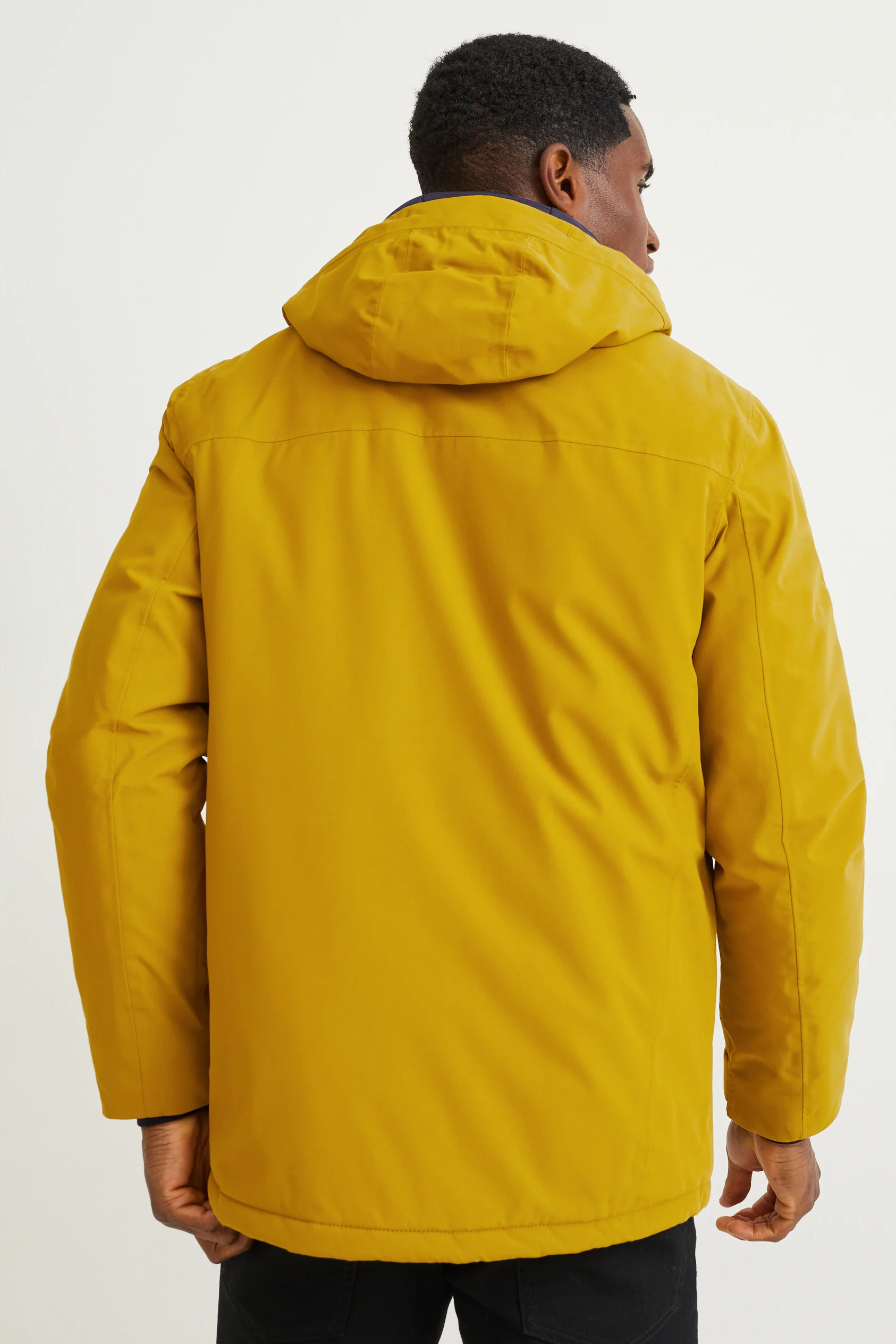 Rain jacket with hood