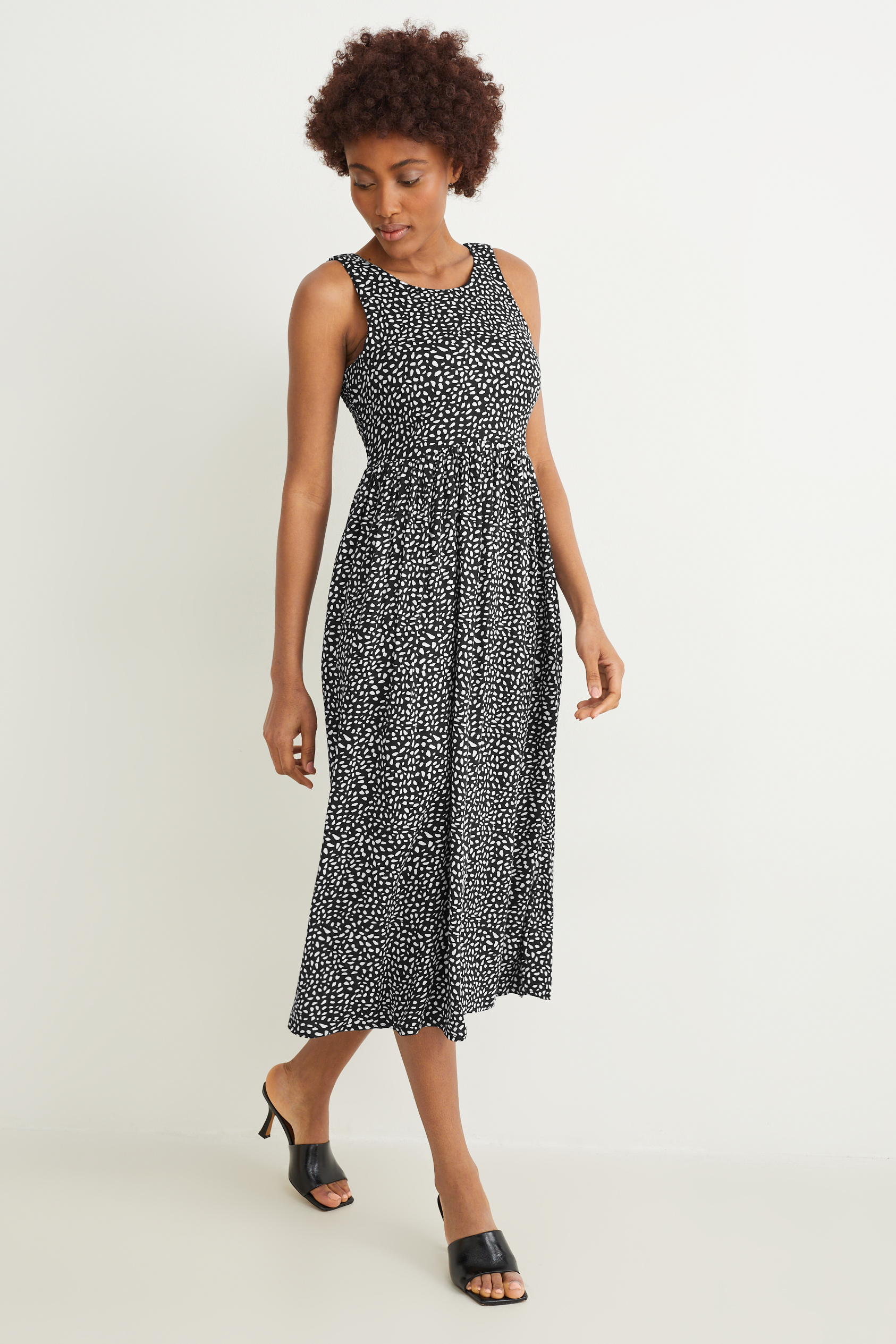 Basic fit & flare dress - patterned