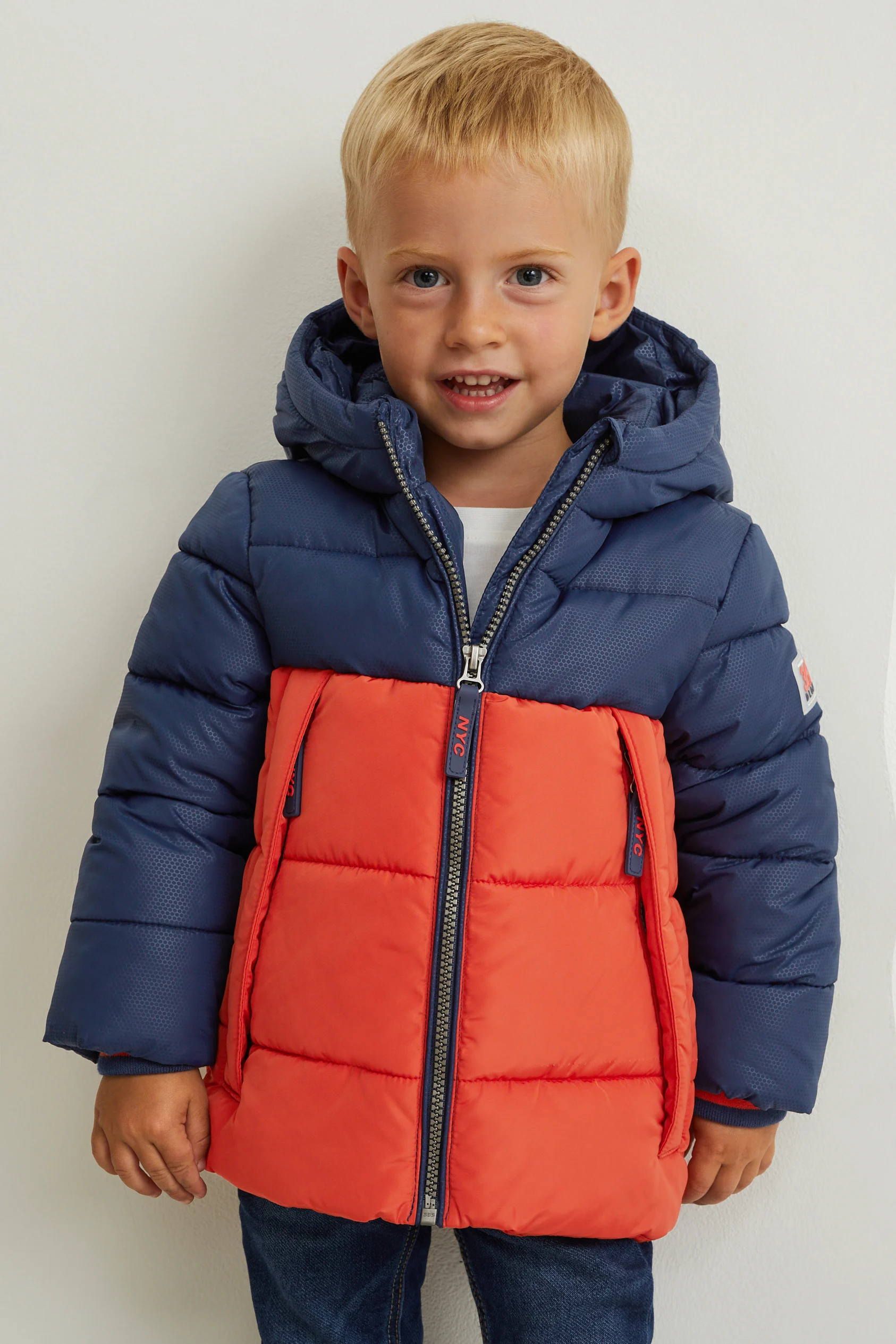 Quilted jacket with hood