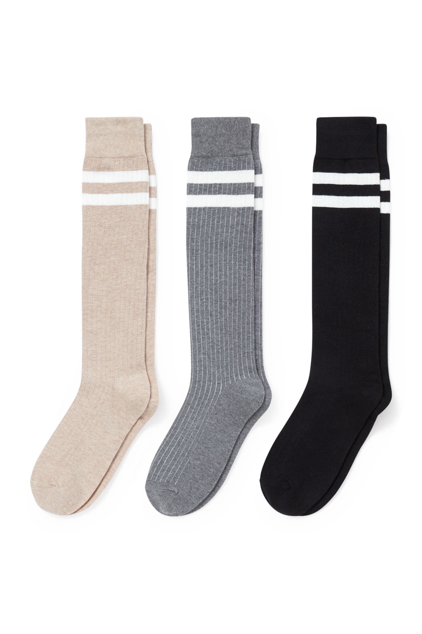 Multipack of 3 - knee-high socks