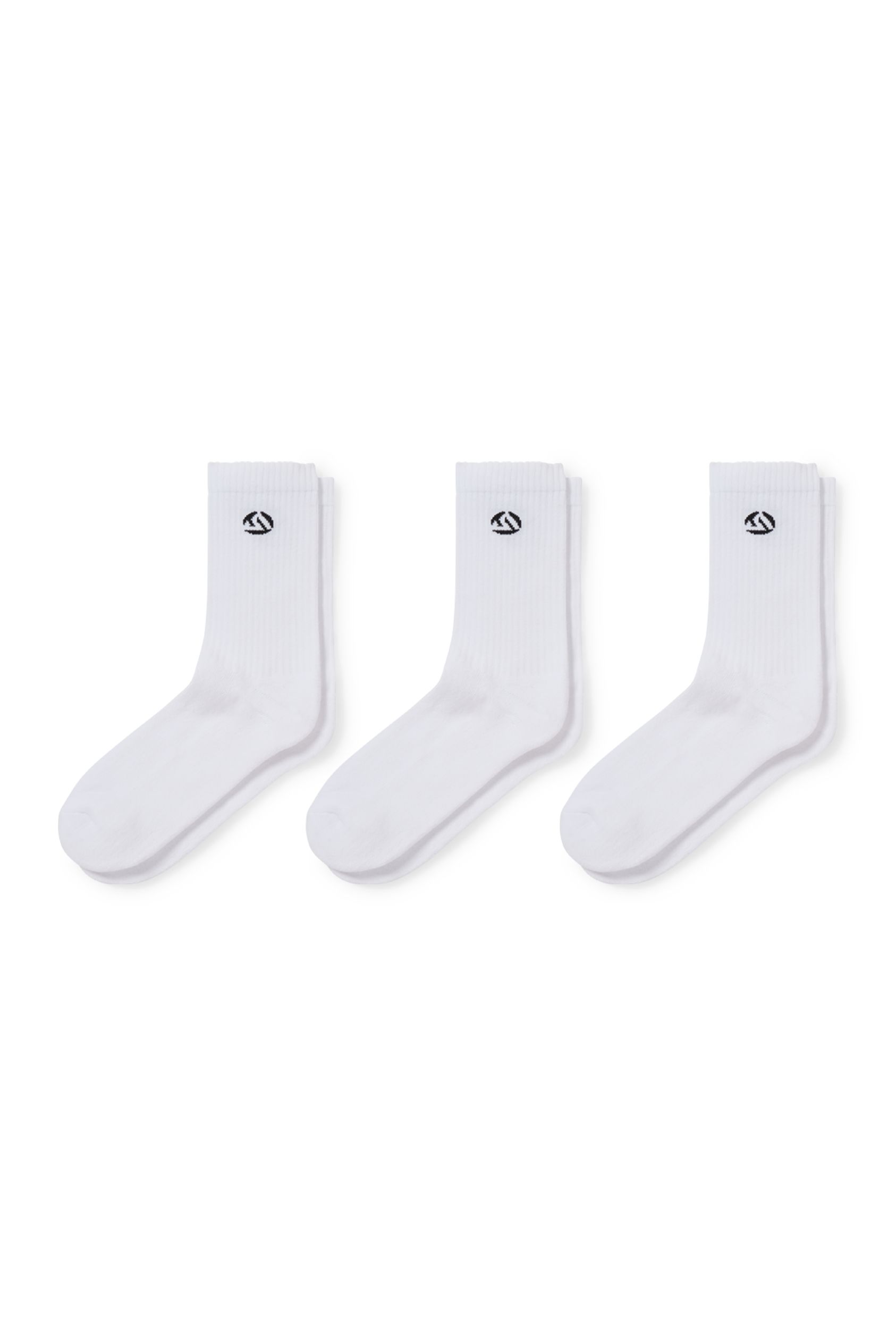 Multipack of 3 - tennis socks with motif - logo