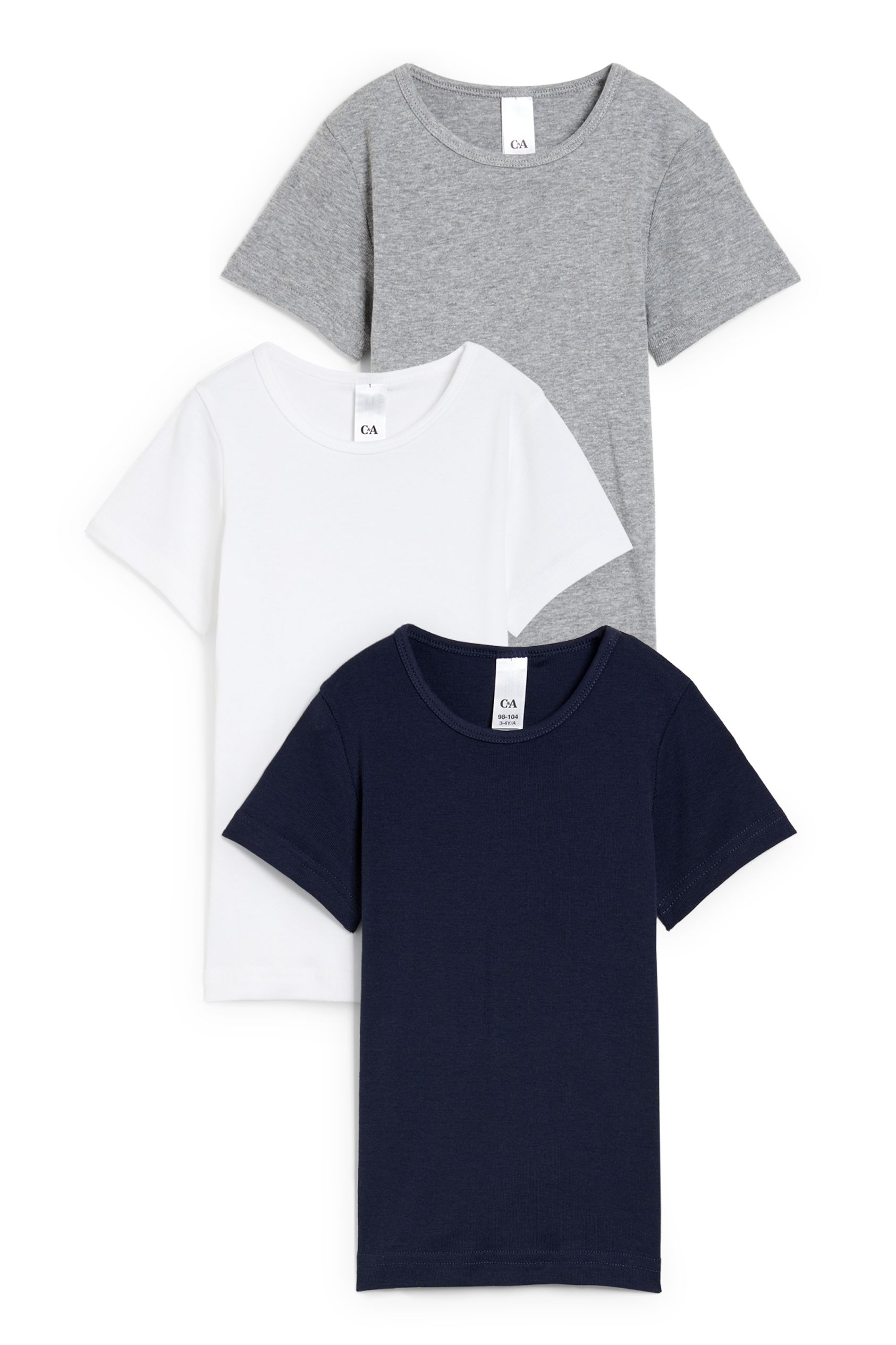 Multipack of 3 - base layer top - skinny rib