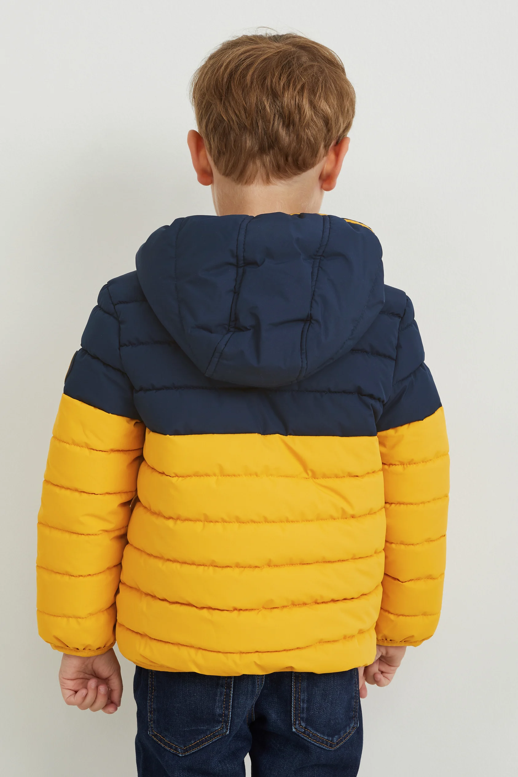 Quilted jacket with hood