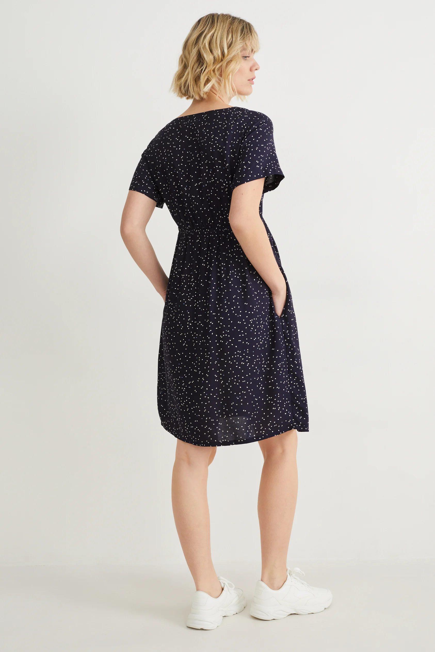 Nursing dress - polka dot