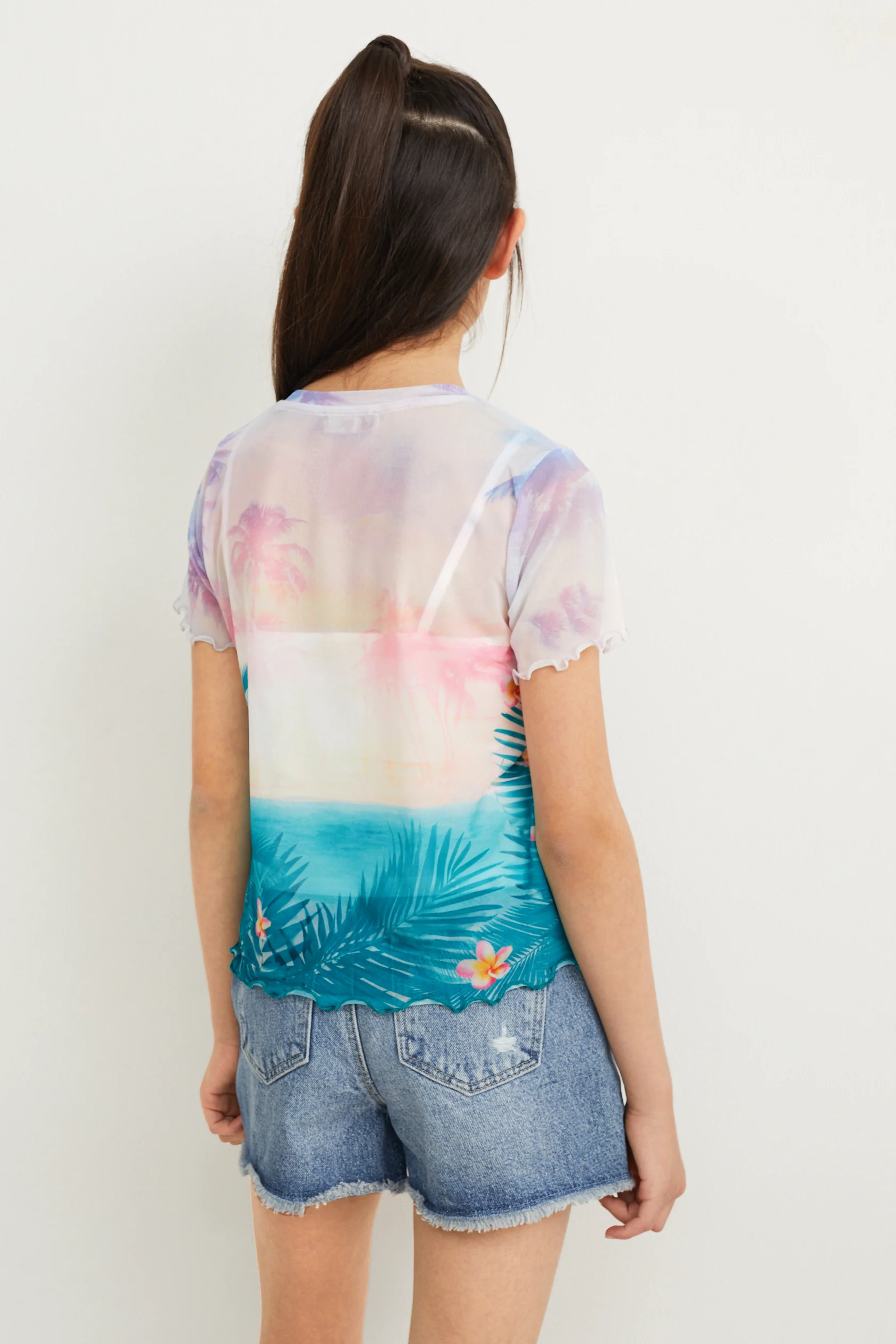 Set - short sleeve T-shirt and top - 2 piece